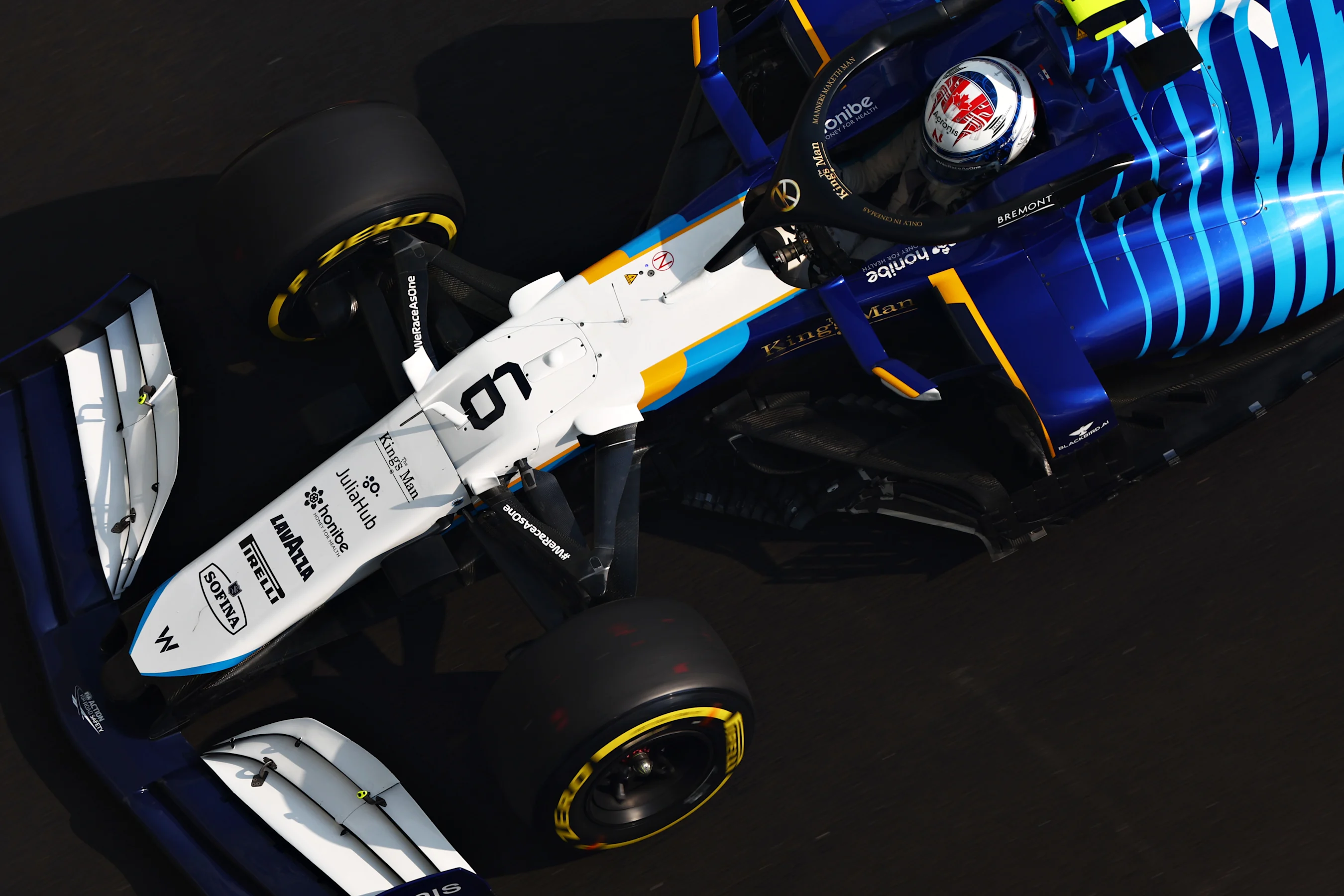ABU DHABI, UNITED ARAB EMIRATES - DECEMBER 11: Nicholas Latifi of Canada driving the (6) Williams