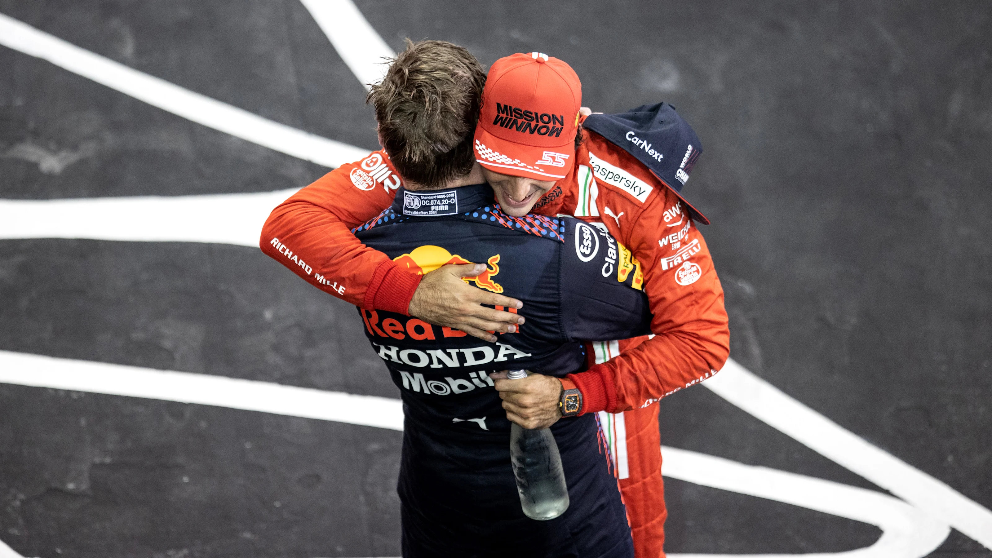 ABU DHABI, UNITED ARAB EMIRATES - DECEMBER 12: Race winner and 2021 F1 World Drivers Champion Max