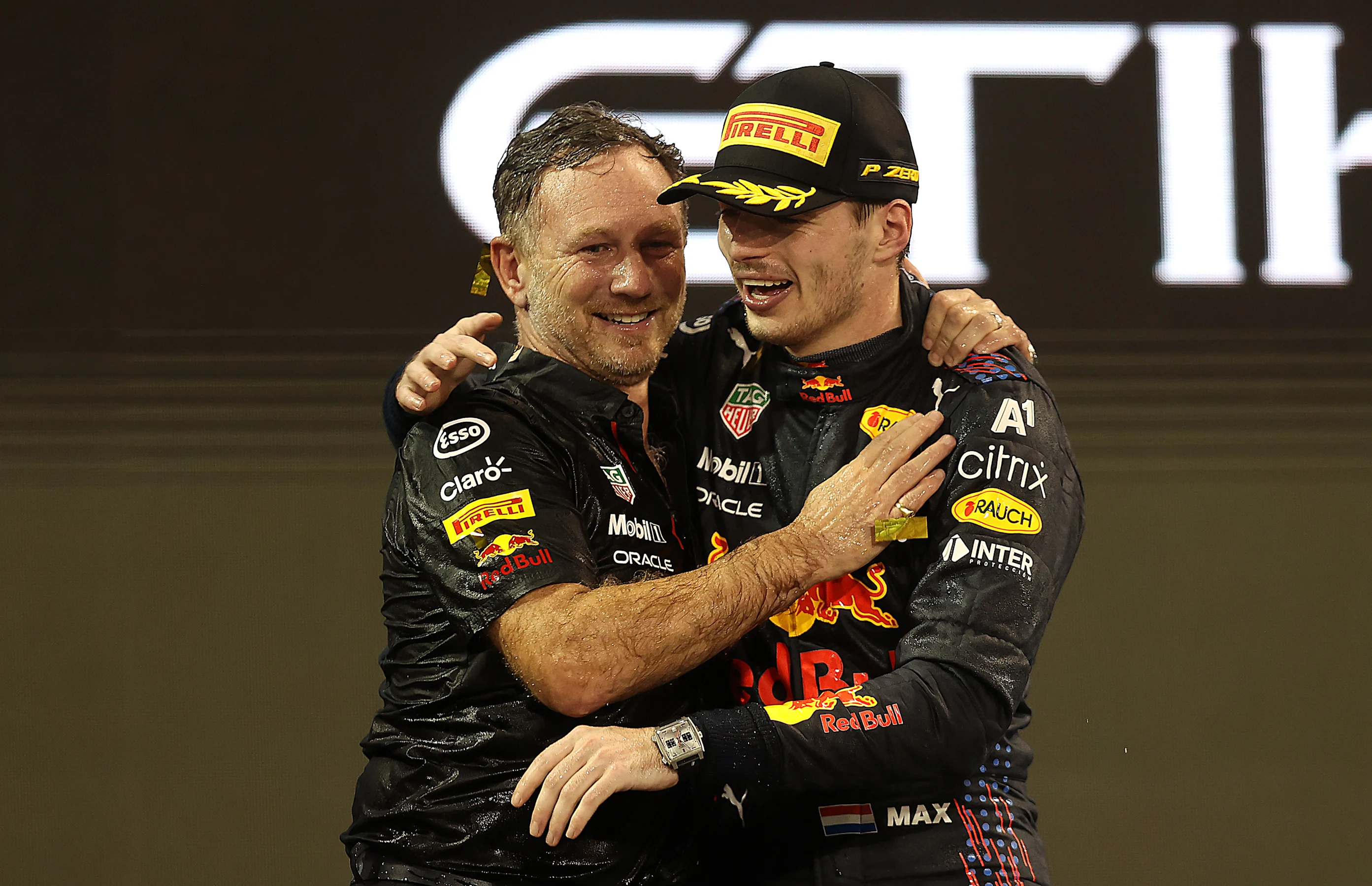 ABU DHABI, UNITED ARAB EMIRATES - DECEMBER 12: Race winner and 2021 F1 World Drivers Champion Max