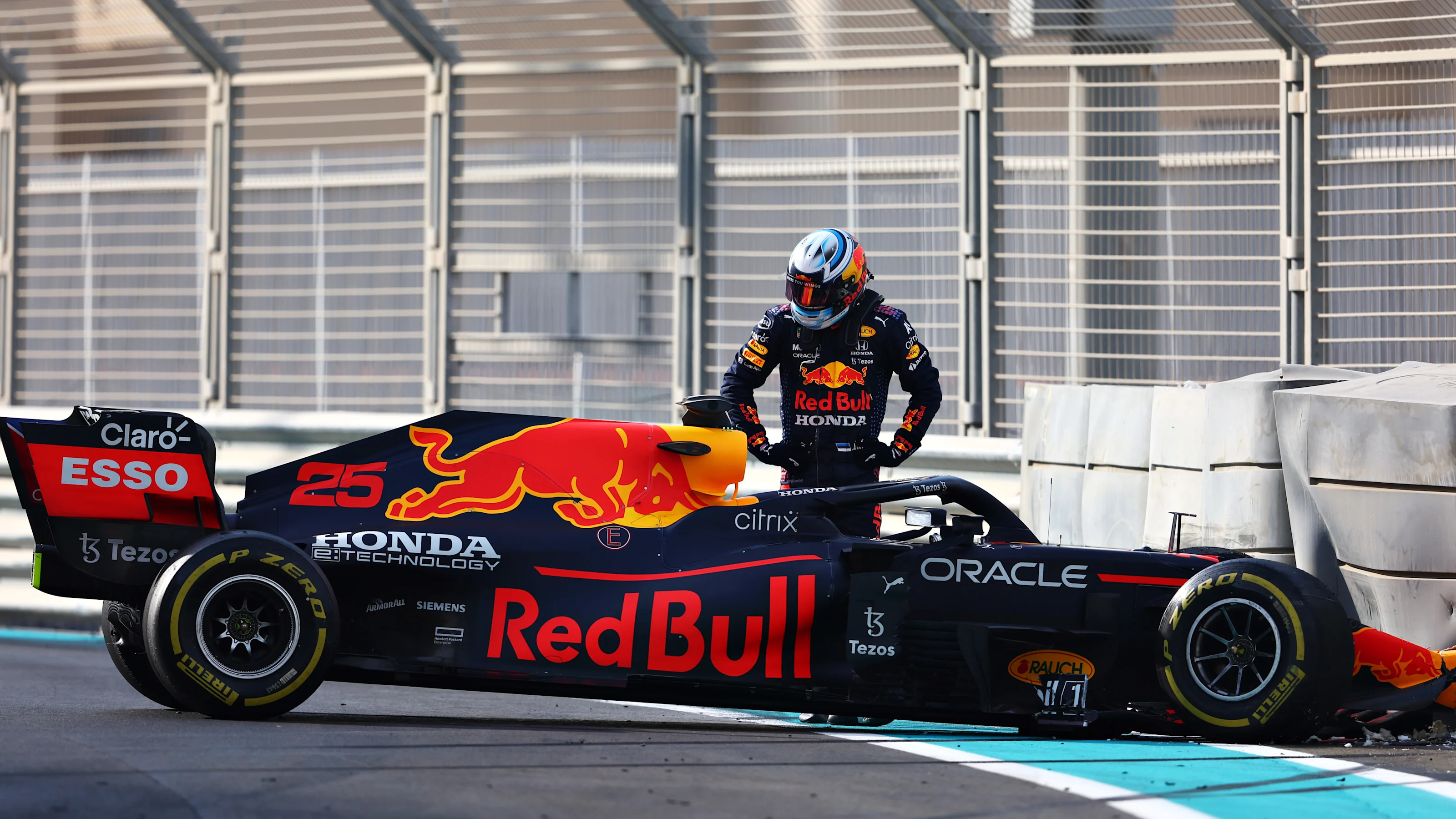 ABU DHABI, UNITED ARAB EMIRATES - DECEMBER 14: Juri Vips of Estonia and Red Bull Racing looks on