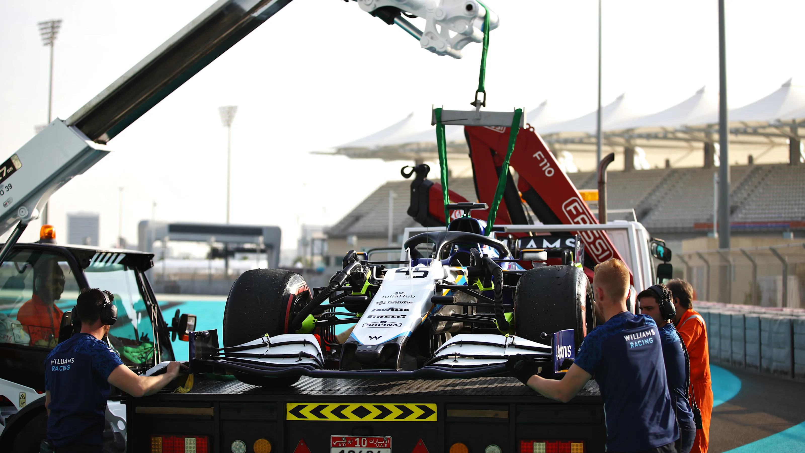 ABU DHABI, UNITED ARAB EMIRATES - DECEMBER 14: The car of Logan Sargeant of United States and