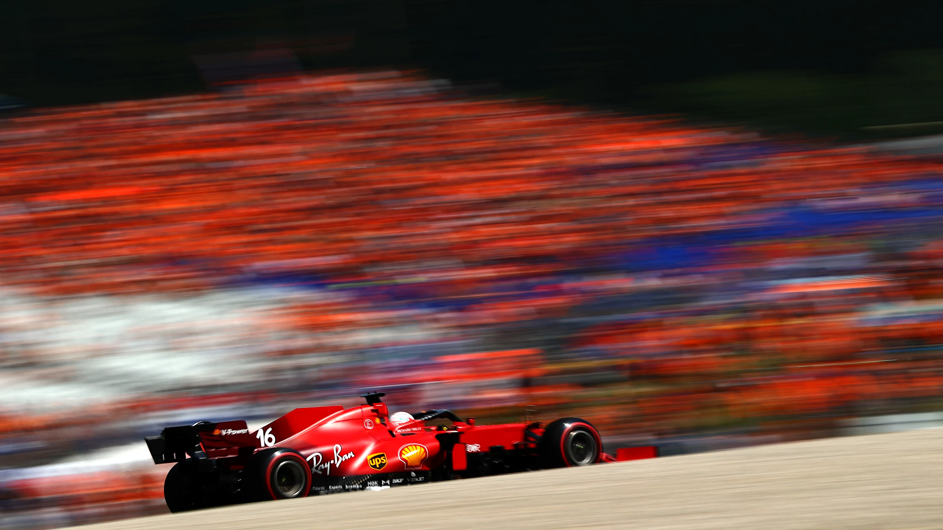 SPIELBERG, AUSTRIA - JULY 03: Charles Leclerc of Monaco driving the (16) Scuderia Ferrari SF21