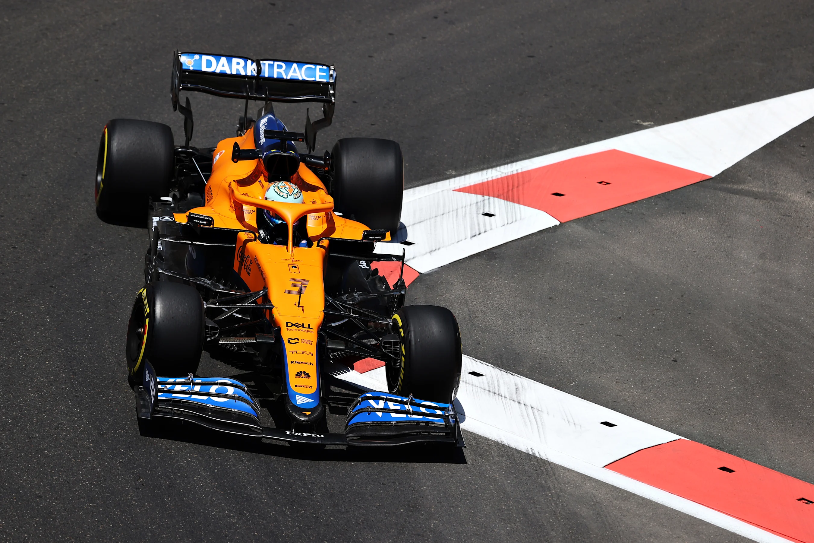 BAKU, AZERBAIJAN - JUNE 04: Daniel Ricciardo of Australia driving the (3) McLaren F1 Team MCL35M