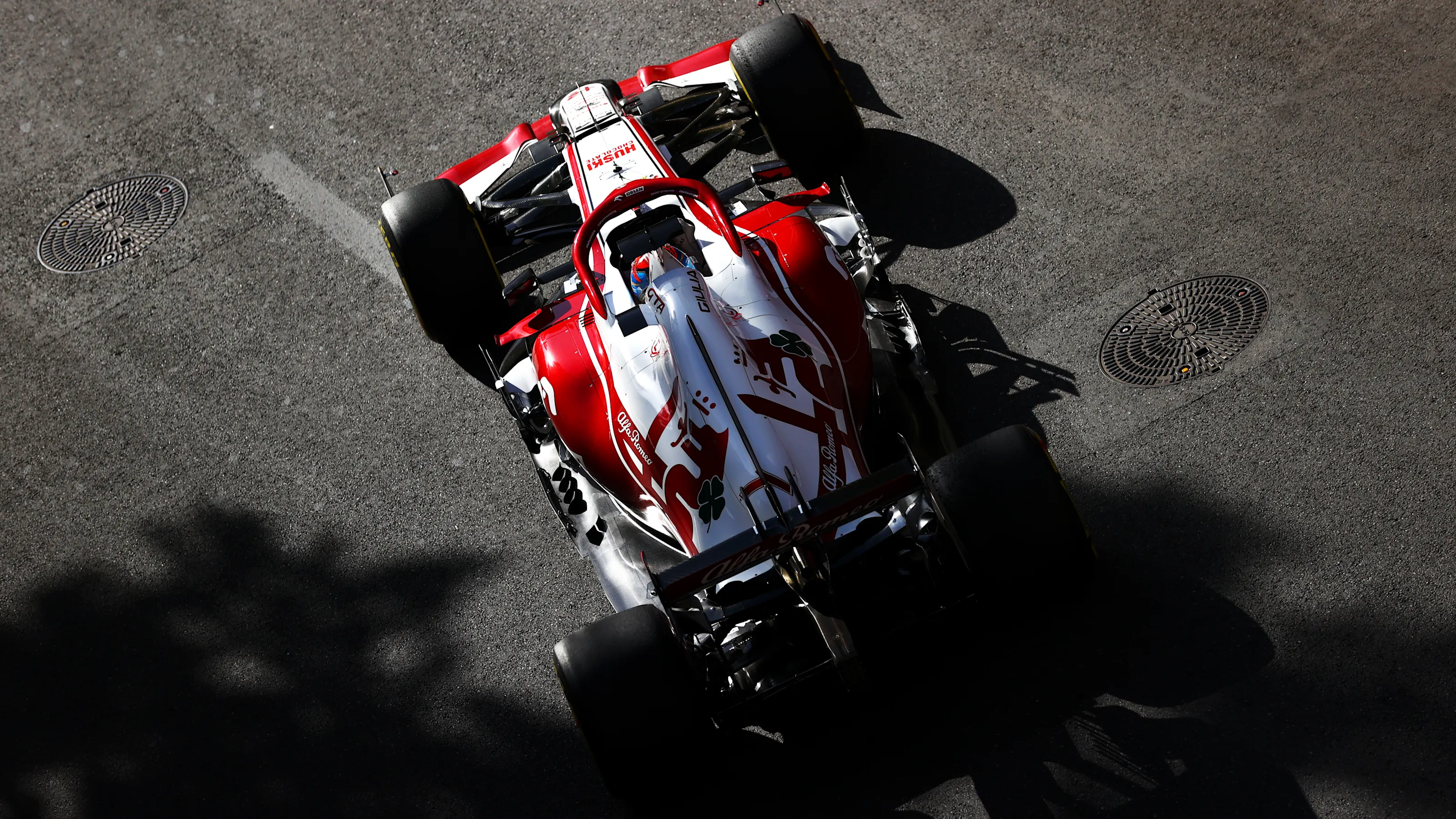BAKU, AZERBAIJAN - JUNE 04: Kimi Raikkonen of Finland driving the (7) Alfa Romeo Racing C41 Ferrari