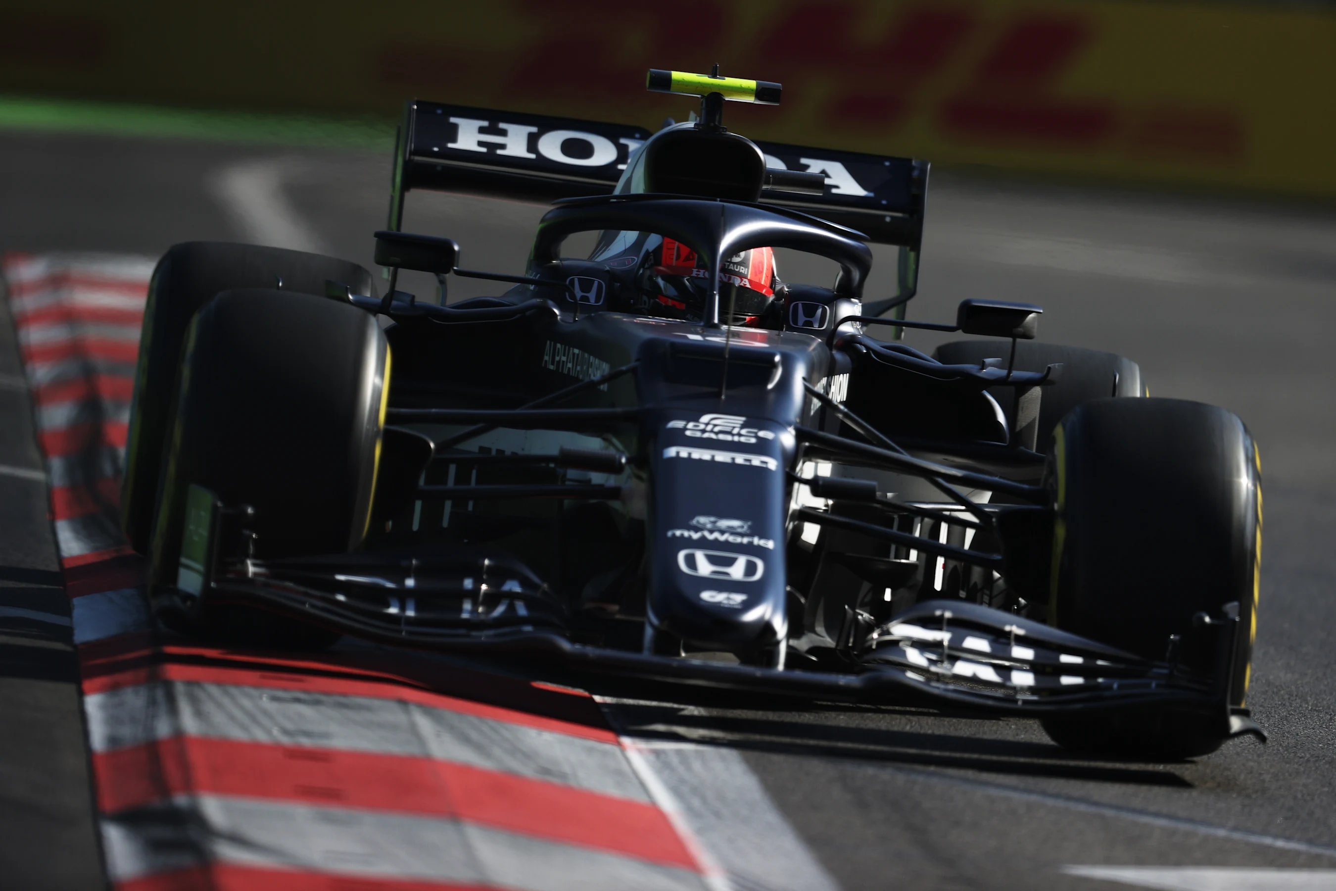 BAKU, AZERBAIJAN - JUNE 04: Pierre Gasly of France driving the (10) Scuderia AlphaTauri AT02 Honda