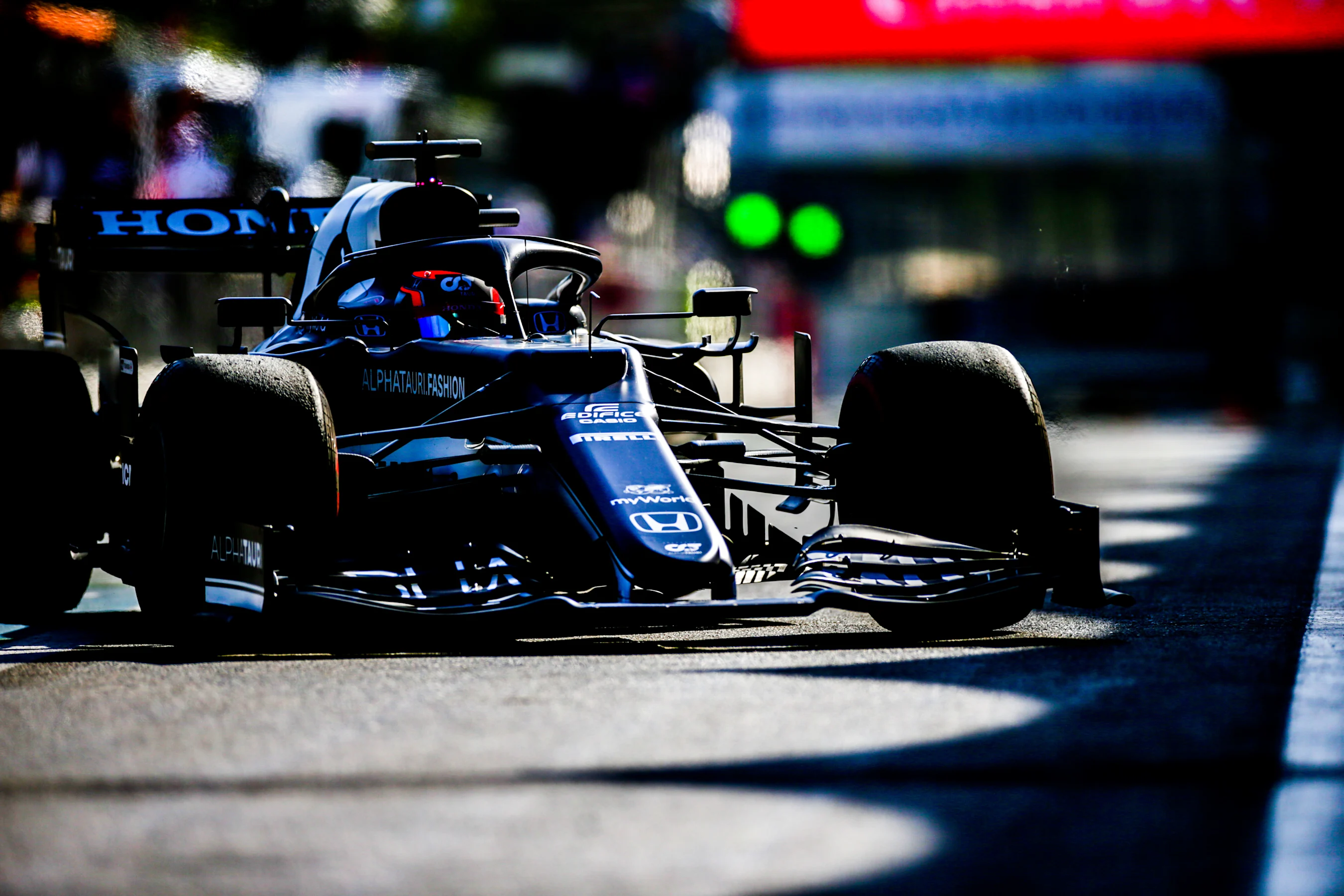 BAKU, AZERBAIJAN - JUNE 04: Yuki Tsunoda of Scuderia AlphaTauri and Japan during practice ahead of