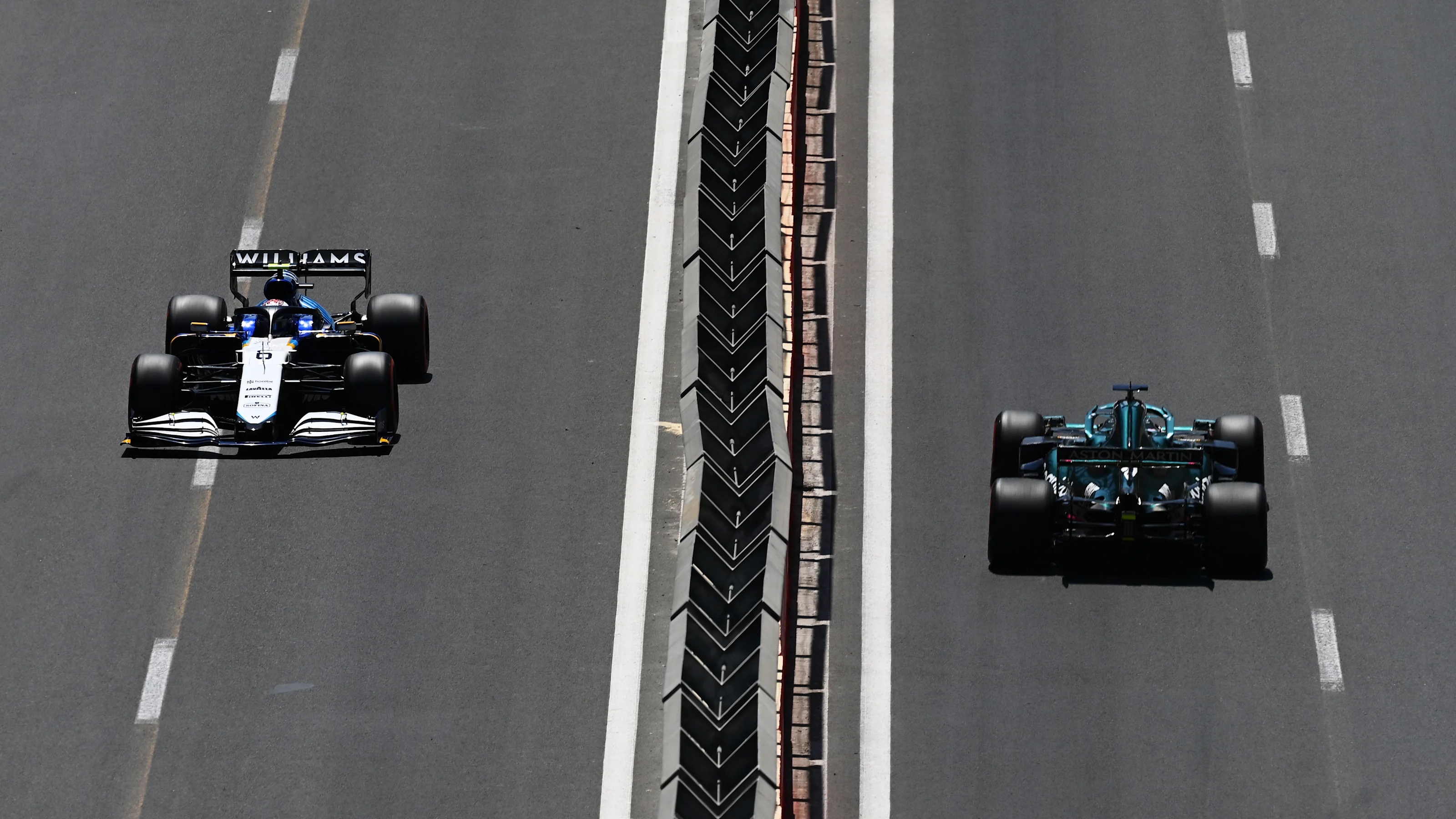 BAKU, AZERBAIJAN - JUNE 05: Nicholas Latifi of Canada driving the (6) Williams Racing FW43B