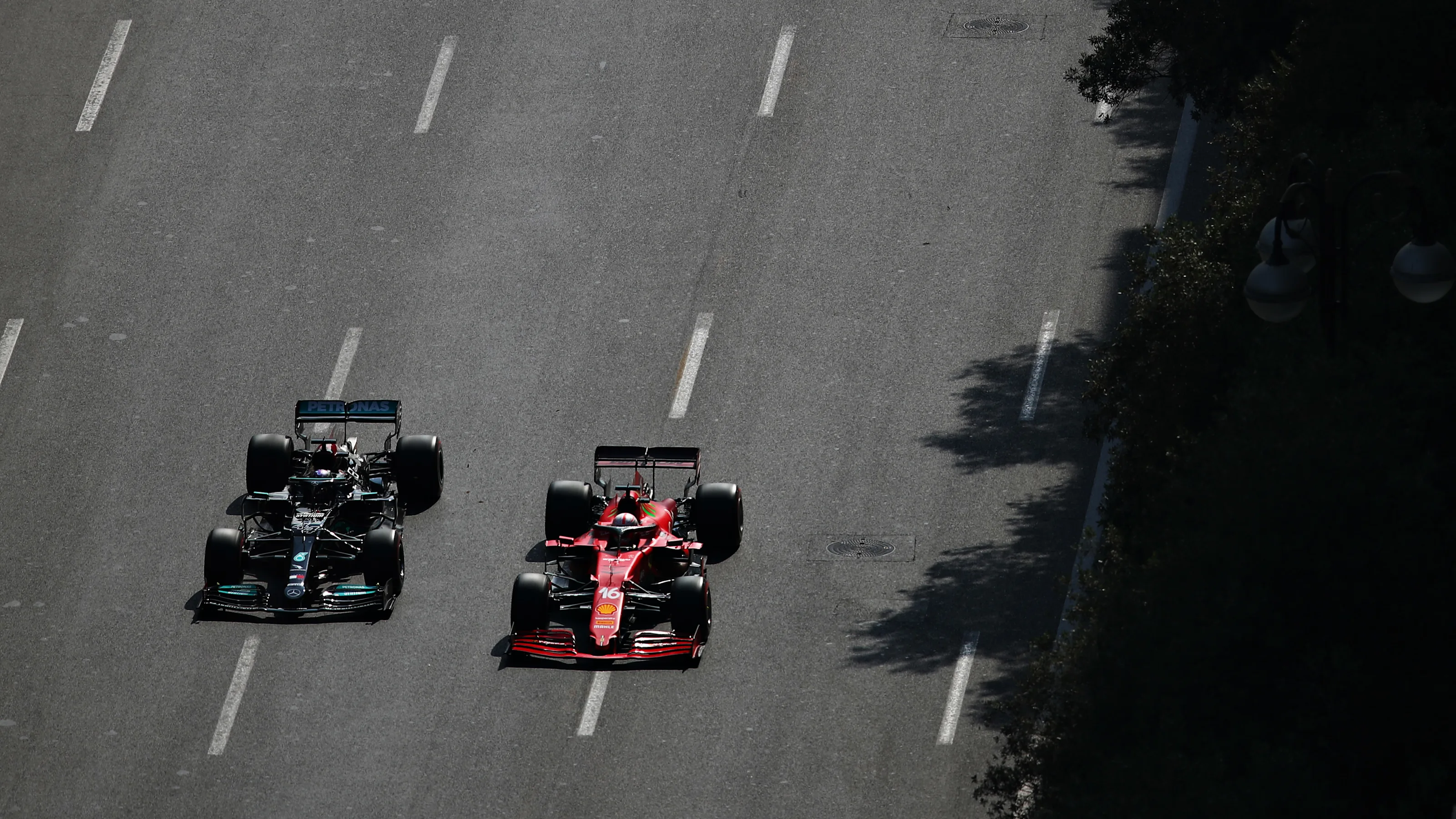 BAKU, AZERBAIJAN - JUNE 06: Lewis Hamilton of Great Britain driving the (44) Mercedes AMG Petronas