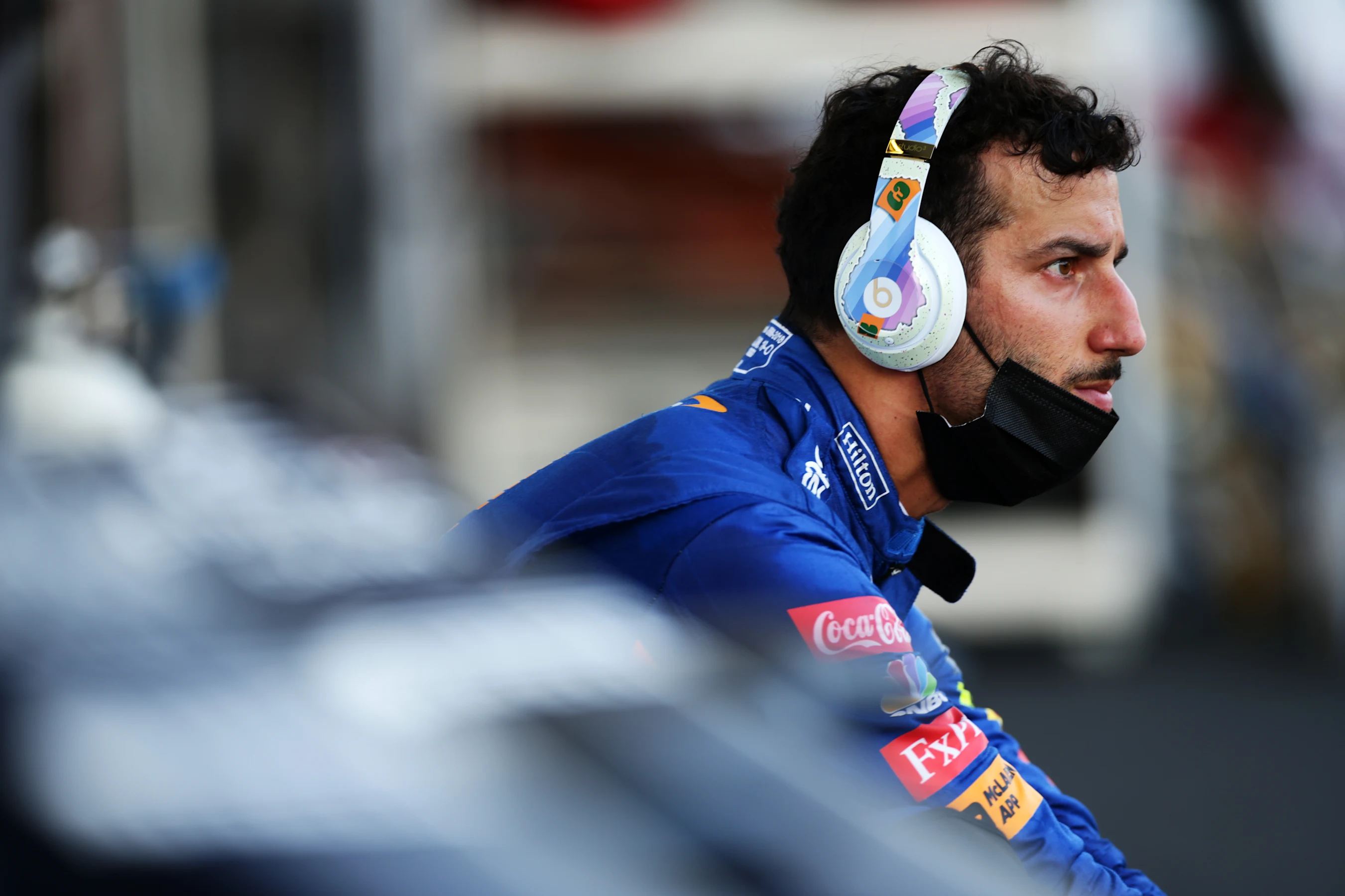 BAKU, AZERBAIJAN - JUNE 06: Daniel Ricciardo of Australia and McLaren F1 looks on from the pitlane