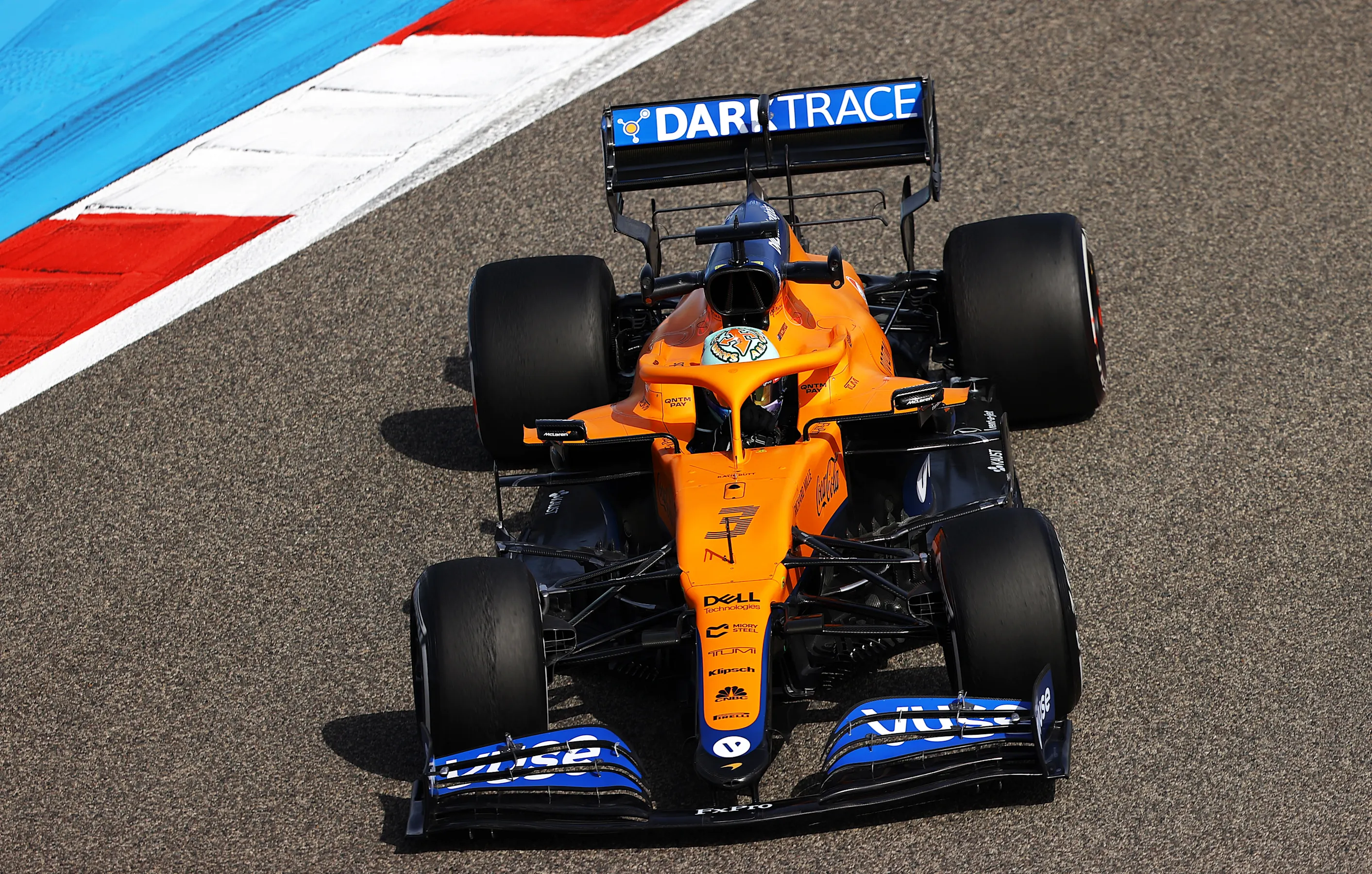 BAHRAIN, BAHRAIN - MARCH 26: Daniel Ricciardo of Australia driving the (3) McLaren F1 Team MCL35M