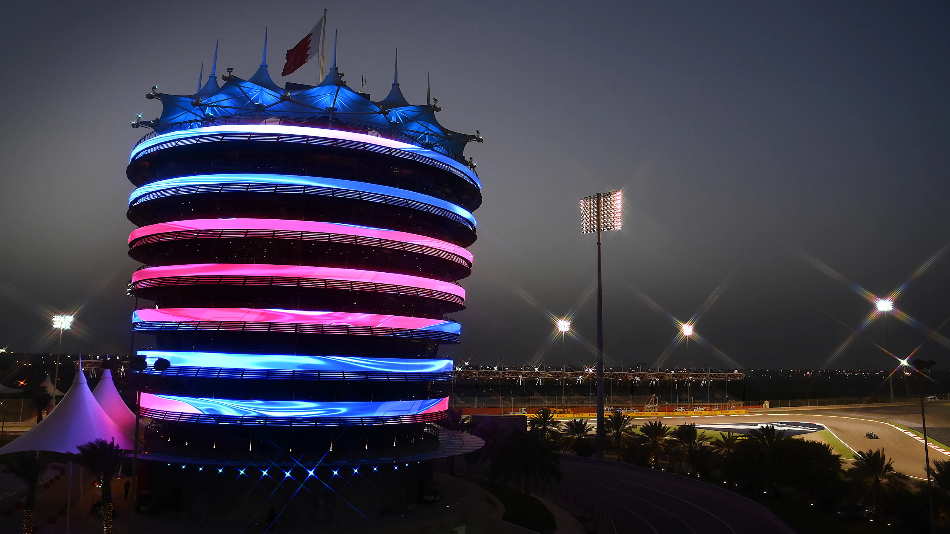 BAHRAIN, BAHRAIN - MARCH 26: (EDITORS NOTE: A special effects camera filter was used for this