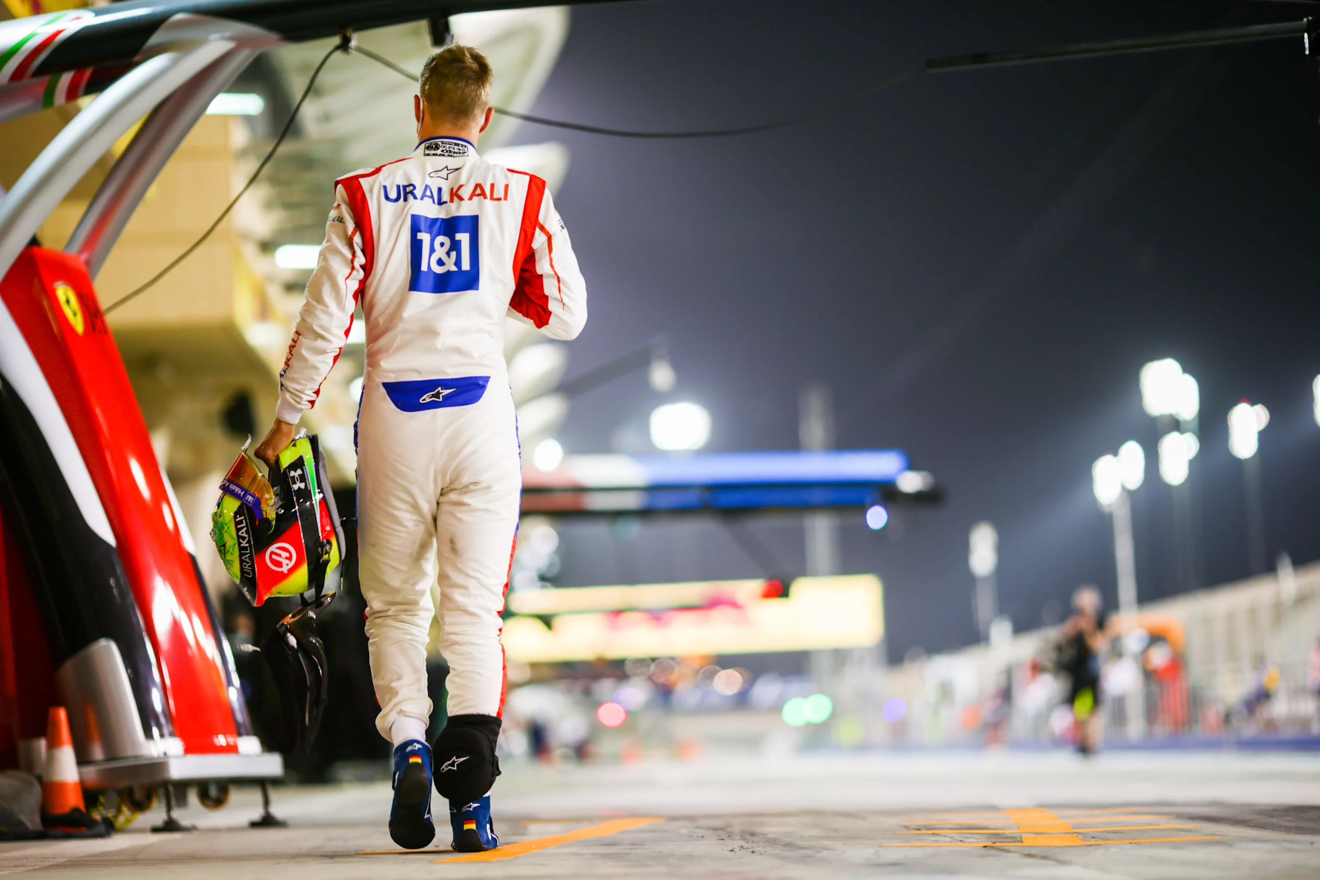 BAHRAIN, BAHRAIN - MARCH 27: Mick Schumacher of Germany and Haas  during qualifying ahead of the F1