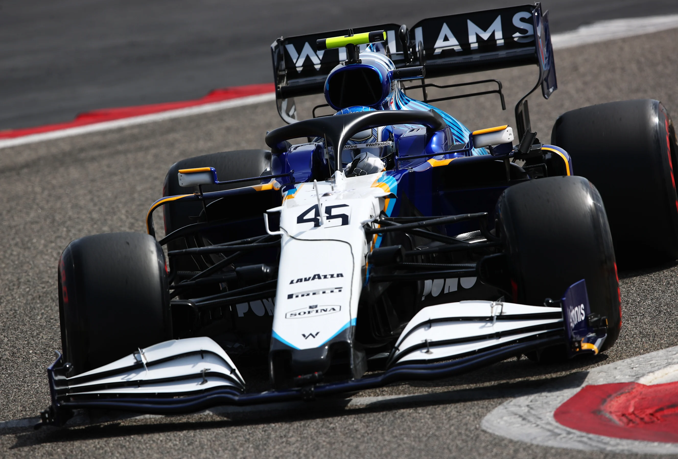 BAHRAIN, BAHRAIN - MARCH 12: Roy Nissany of Israel driving the (45) Williams Racing FW43B Mercedes