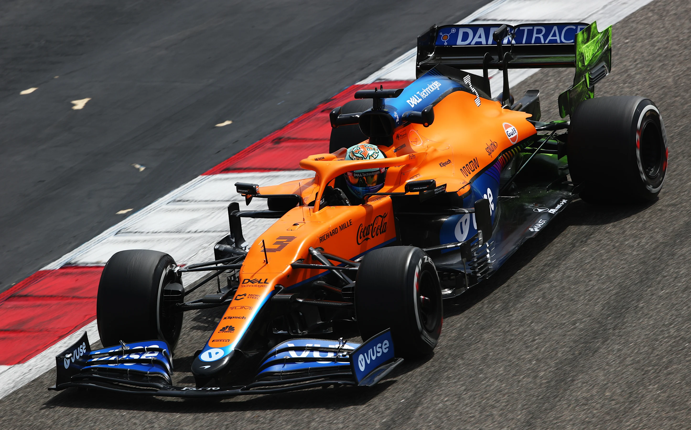 BAHRAIN, BAHRAIN - MARCH 12: Daniel Ricciardo of Australia driving the (3) McLaren F1 Team MCL35M