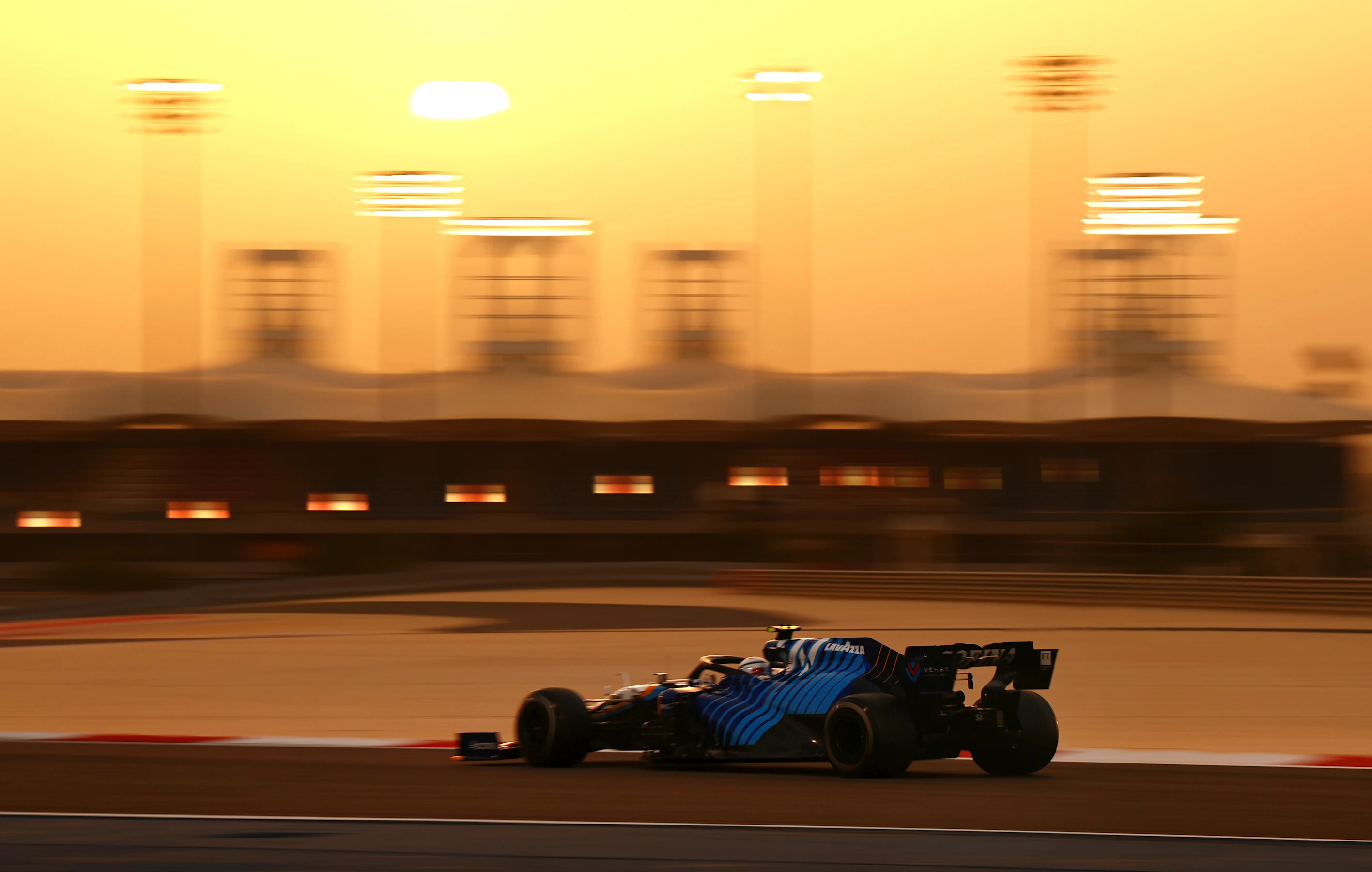 BAHRAIN, BAHRAIN - MARCH 13: Nicholas Latifi of Canada driving the (6) Williams Racing FW43B