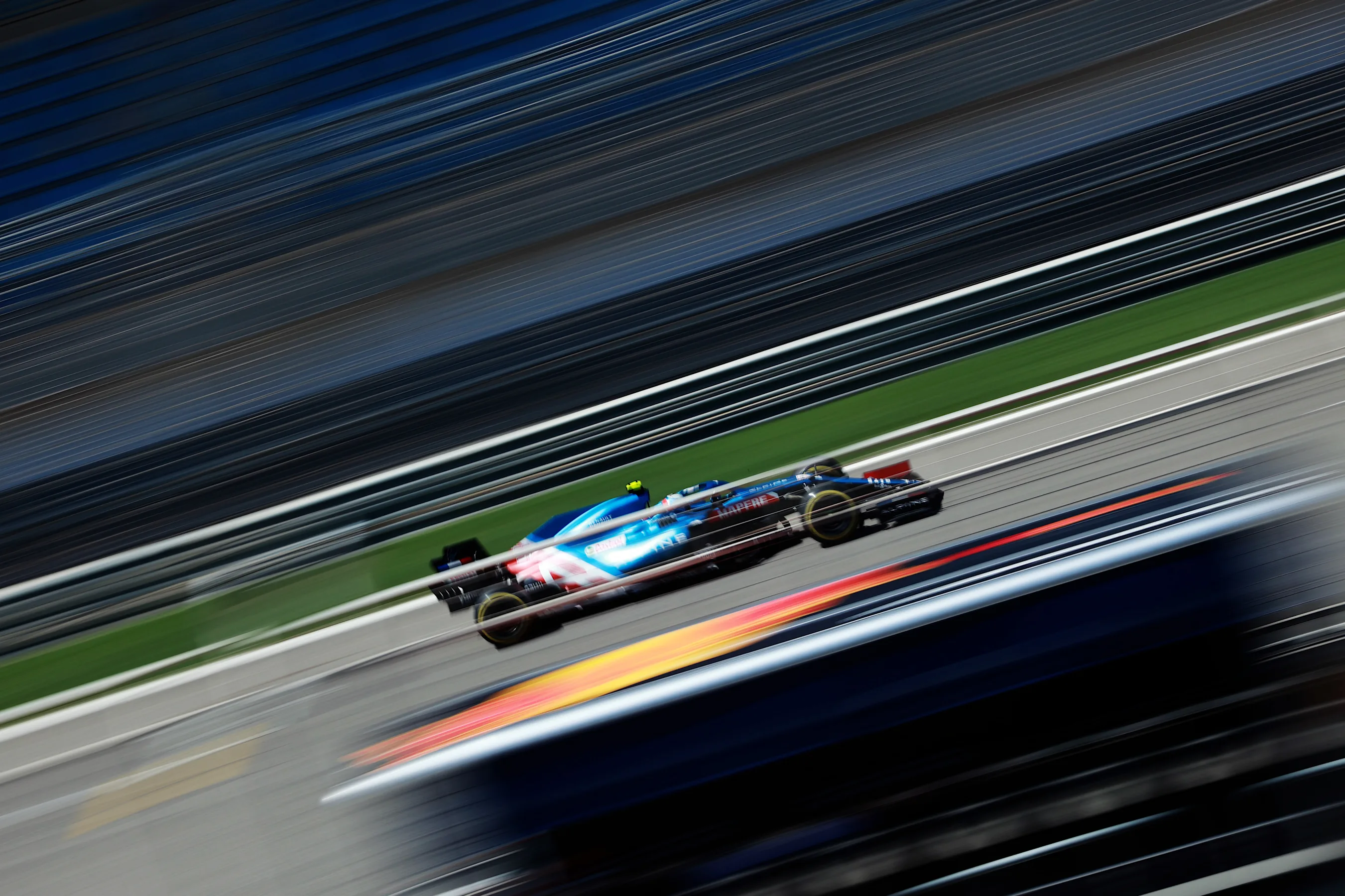 BAHRAIN, BAHRAIN - MARCH 14: Esteban Ocon of France driving the (31) Alpine A521 Renault during Day