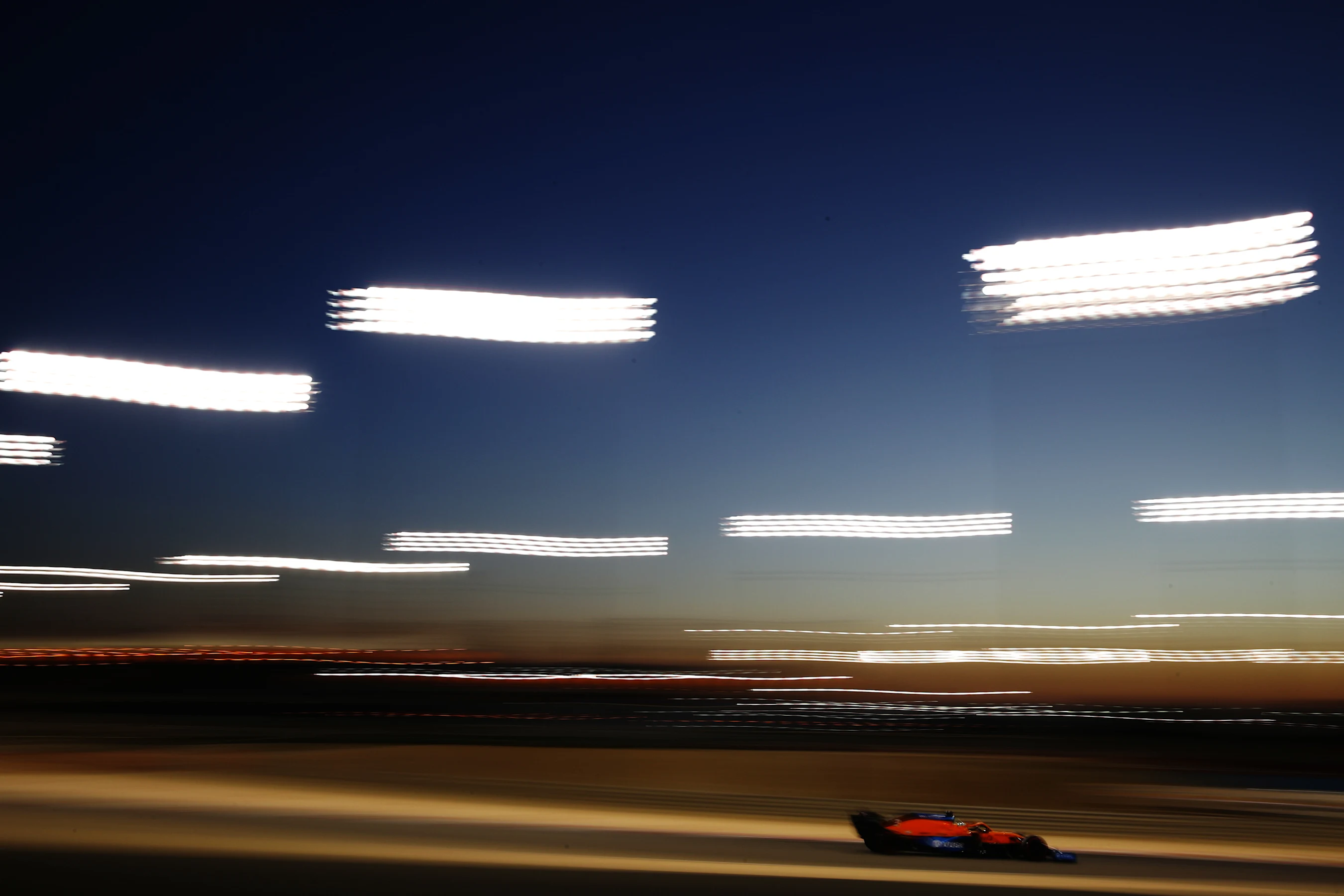 BAHRAIN, BAHRAIN - MARCH 14: Daniel Ricciardo of Australia driving the (3) McLaren F1 Team MCL35M
