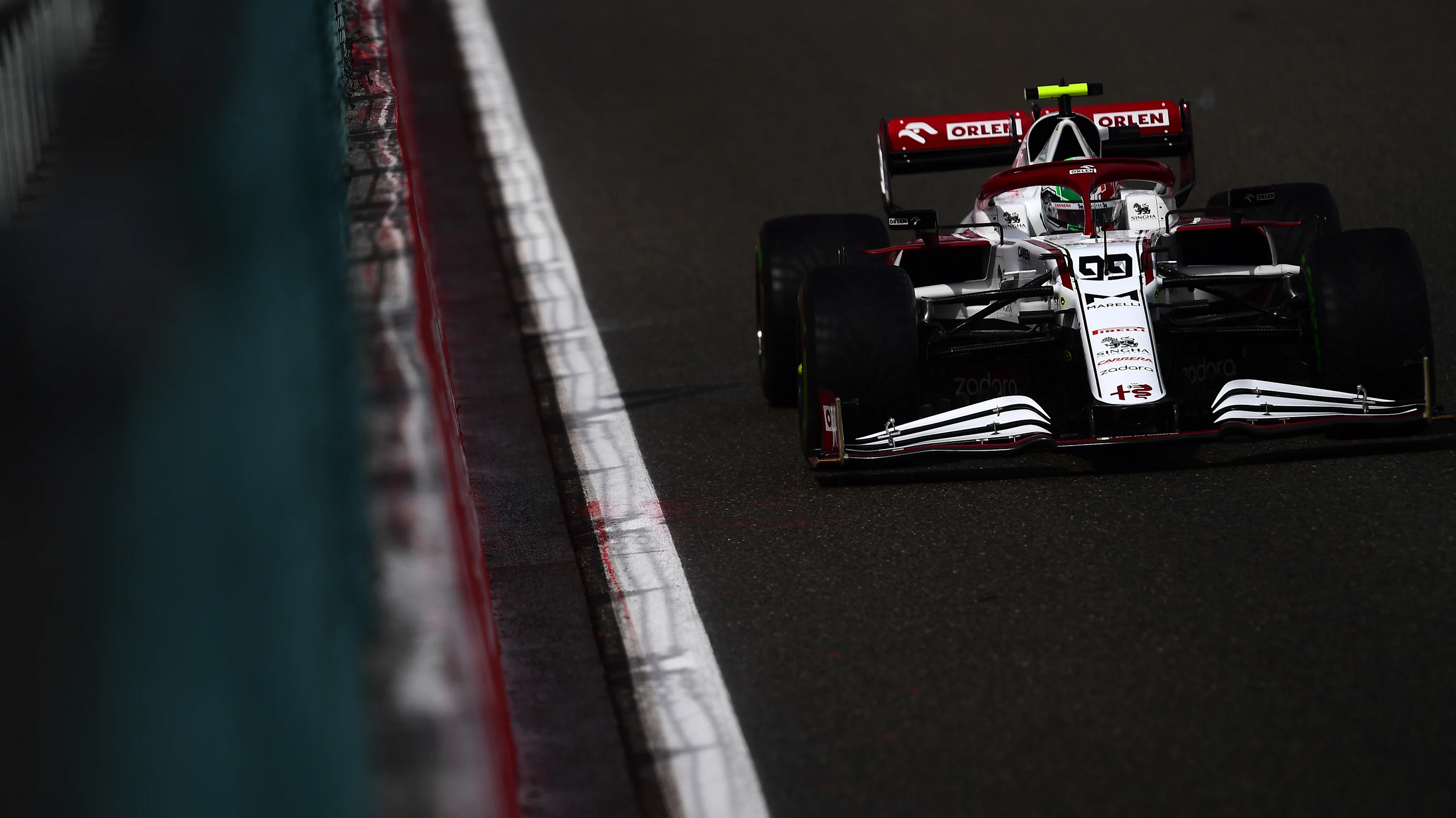 SPA, BELGIUM - AUGUST 28: Antonio Giovinazzi of Italy driving the (99) Alfa Romeo Racing C41