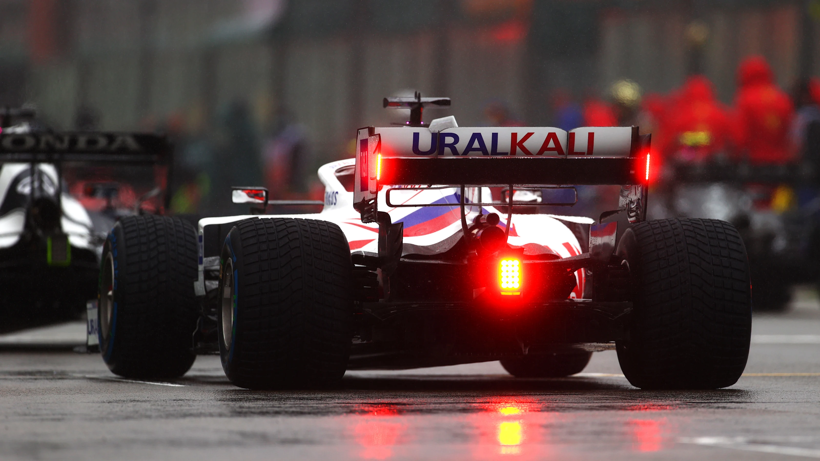 SPA, BELGIUM - AUGUST 29: Nikita Mazepin of Russia driving the (9) Haas F1 Team VF-21 Ferrari on