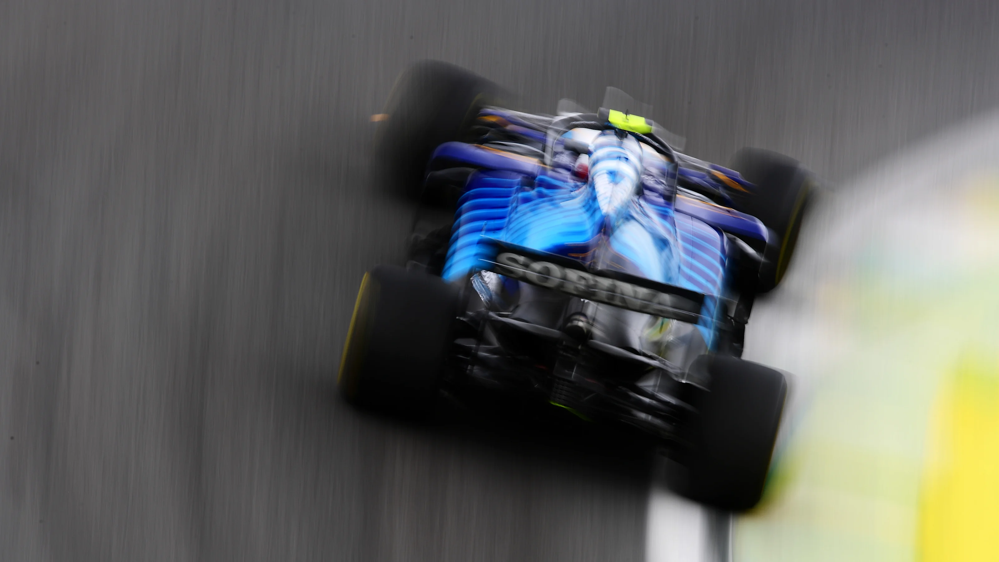 SAO PAULO, BRAZIL - NOVEMBER 12: Nicholas Latifi of Canada driving the (6) Williams Racing FW43B