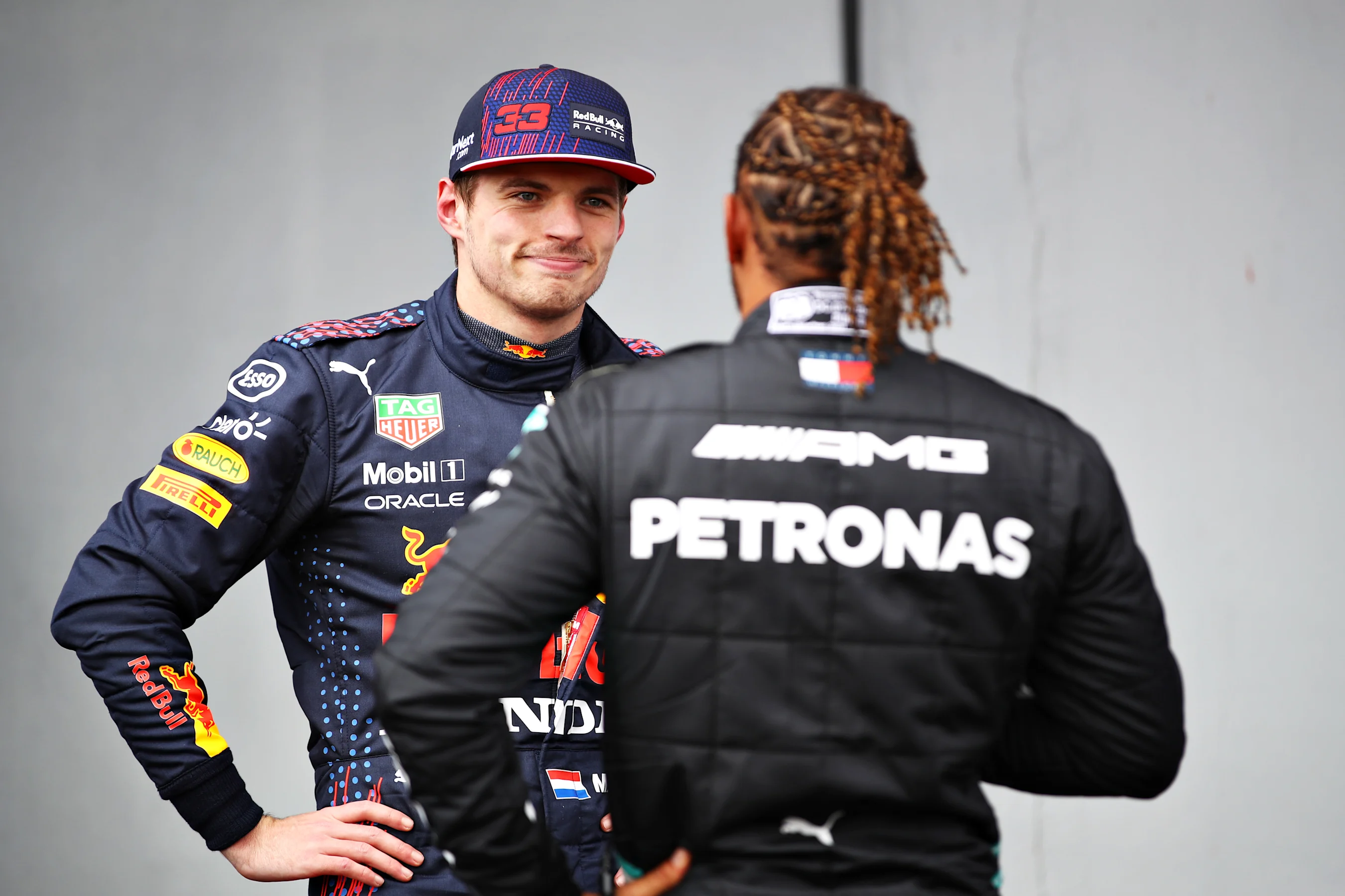 IMOLA, ITALY - APRIL 17: Third place qualifier Max Verstappen of Netherlands and Red Bull Racing