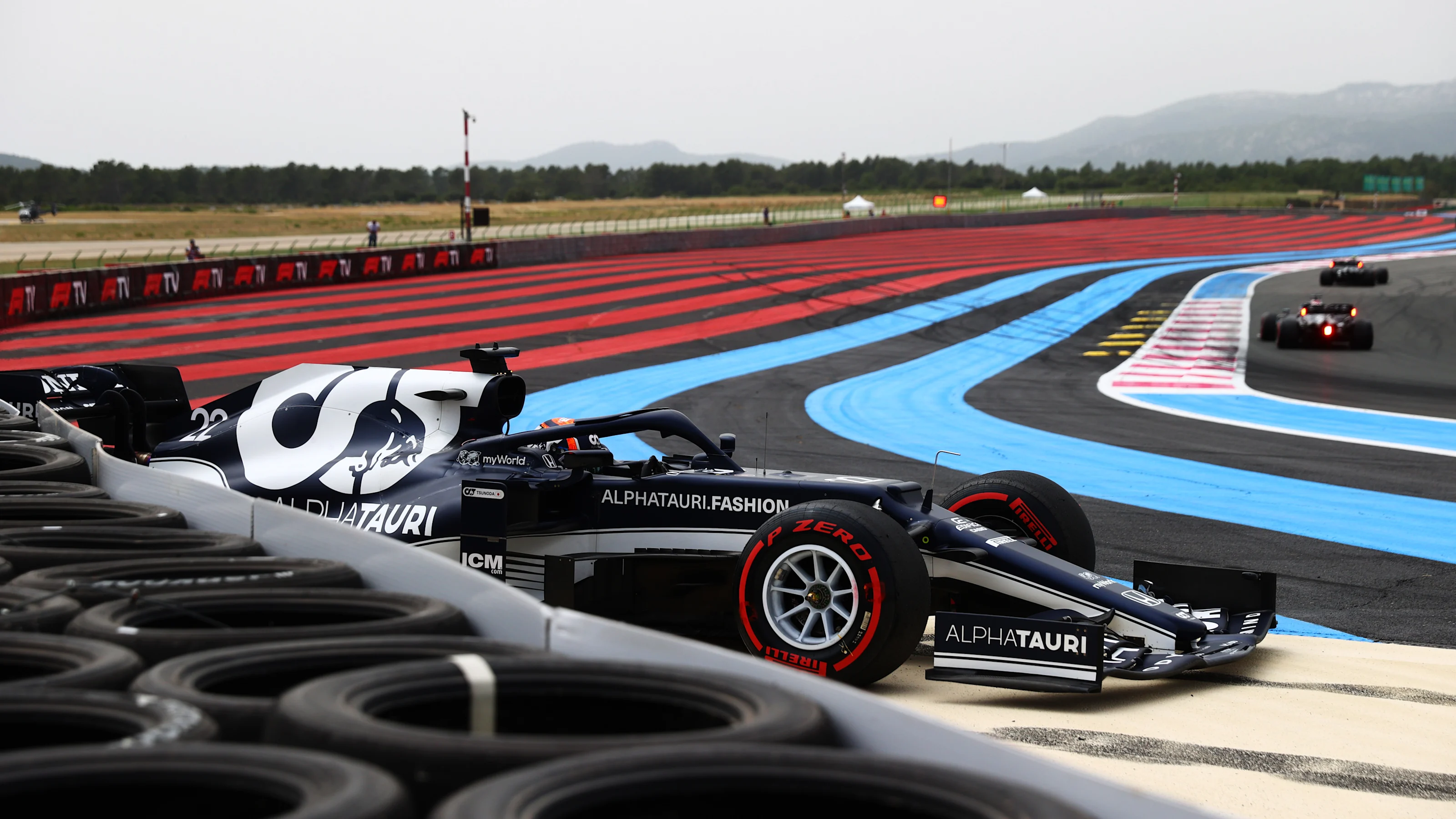 LE CASTELLET, FRANCE - JUNE 19: Yuki Tsunoda of Japan driving the (22) Scuderia AlphaTauri AT02