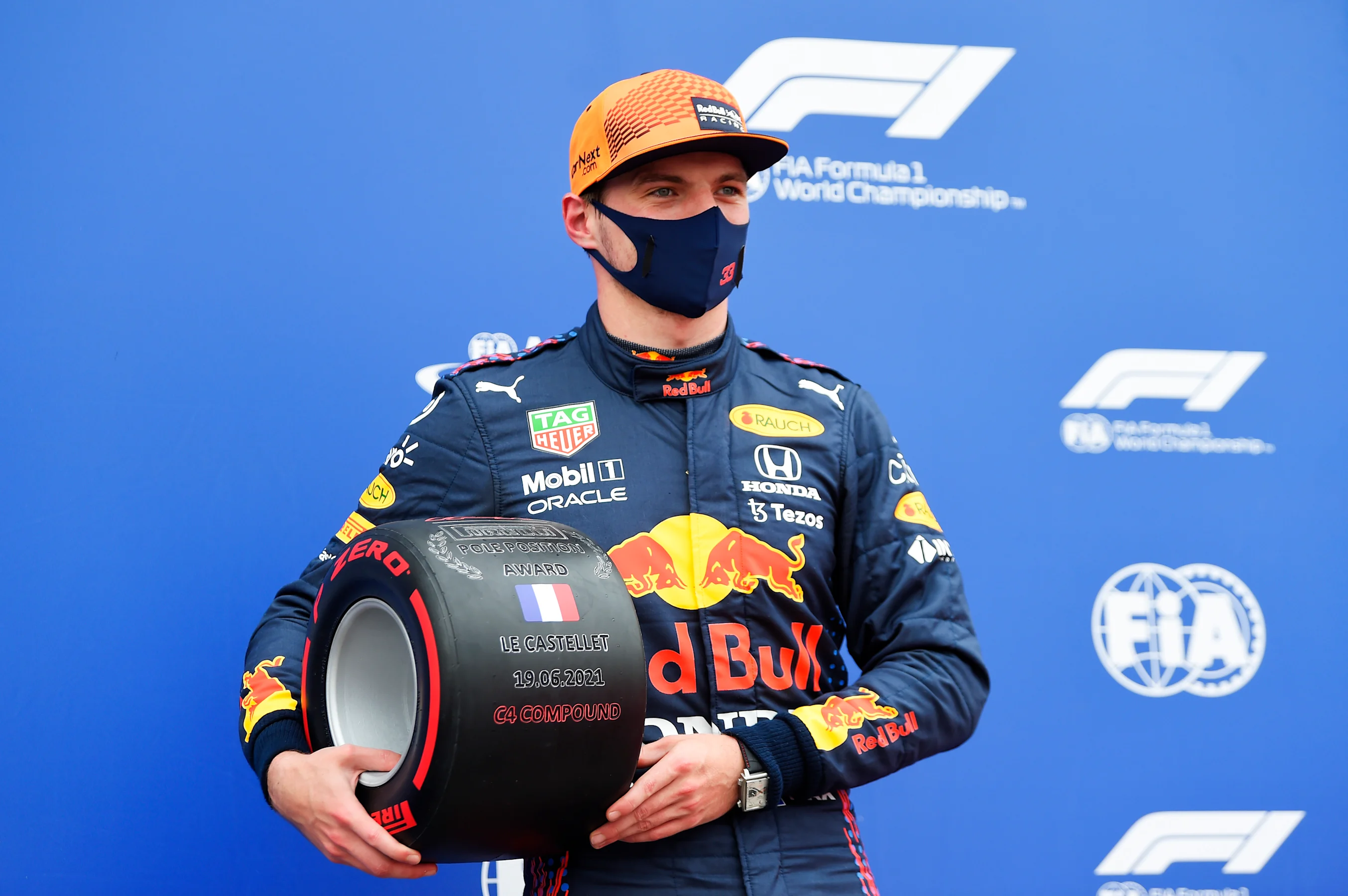 LE CASTELLET, FRANCE - JUNE 19: Pole position qualifier Max Verstappen of Netherlands and Red Bull
