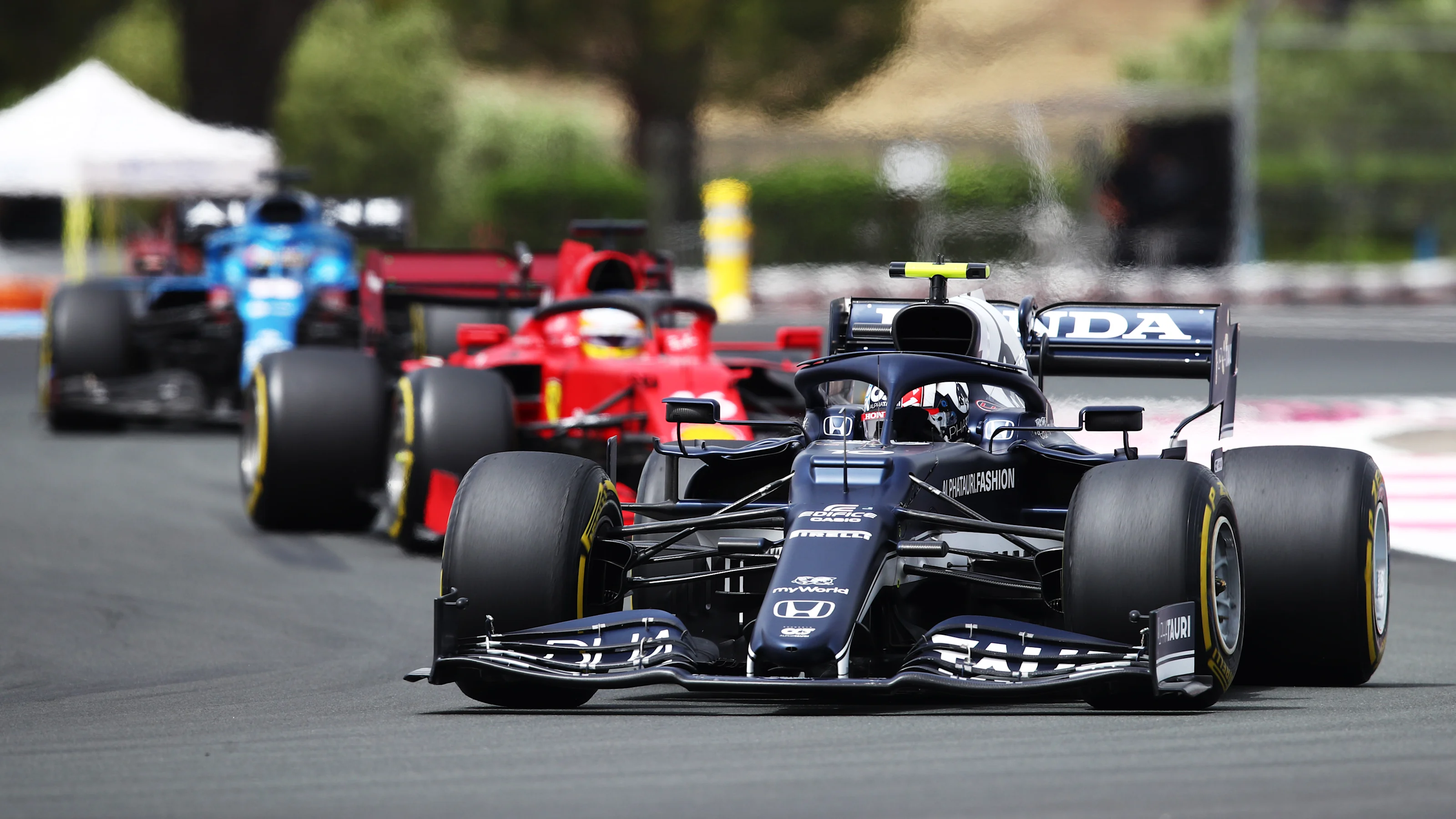 LE CASTELLET, FRANCE - JUNE 20: Pierre Gasly of France driving the (10) Scuderia AlphaTauri AT02