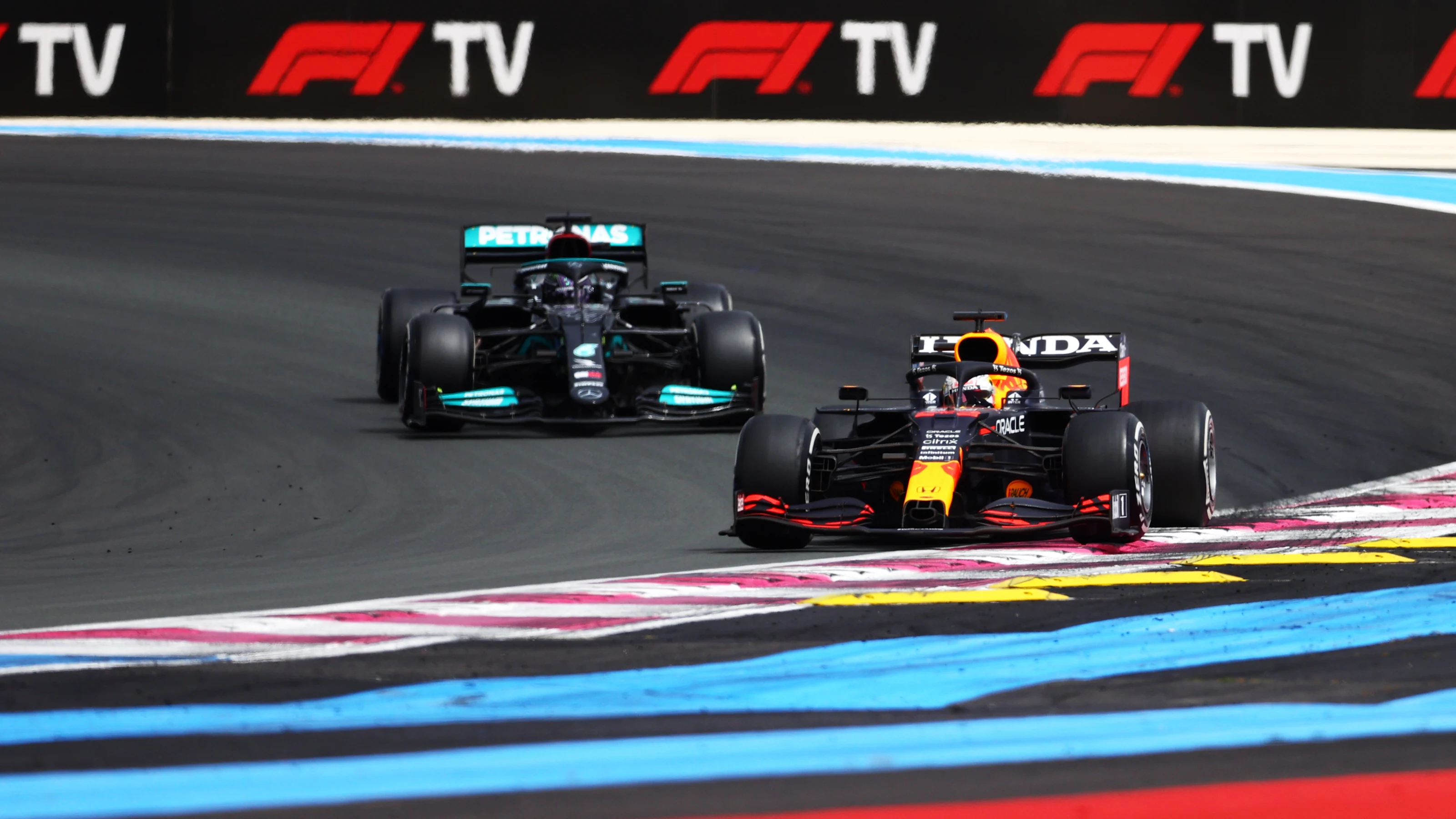 LE CASTELLET, FRANCE - JUNE 20: Max Verstappen of the Netherlands driving the (33) Red Bull Racing