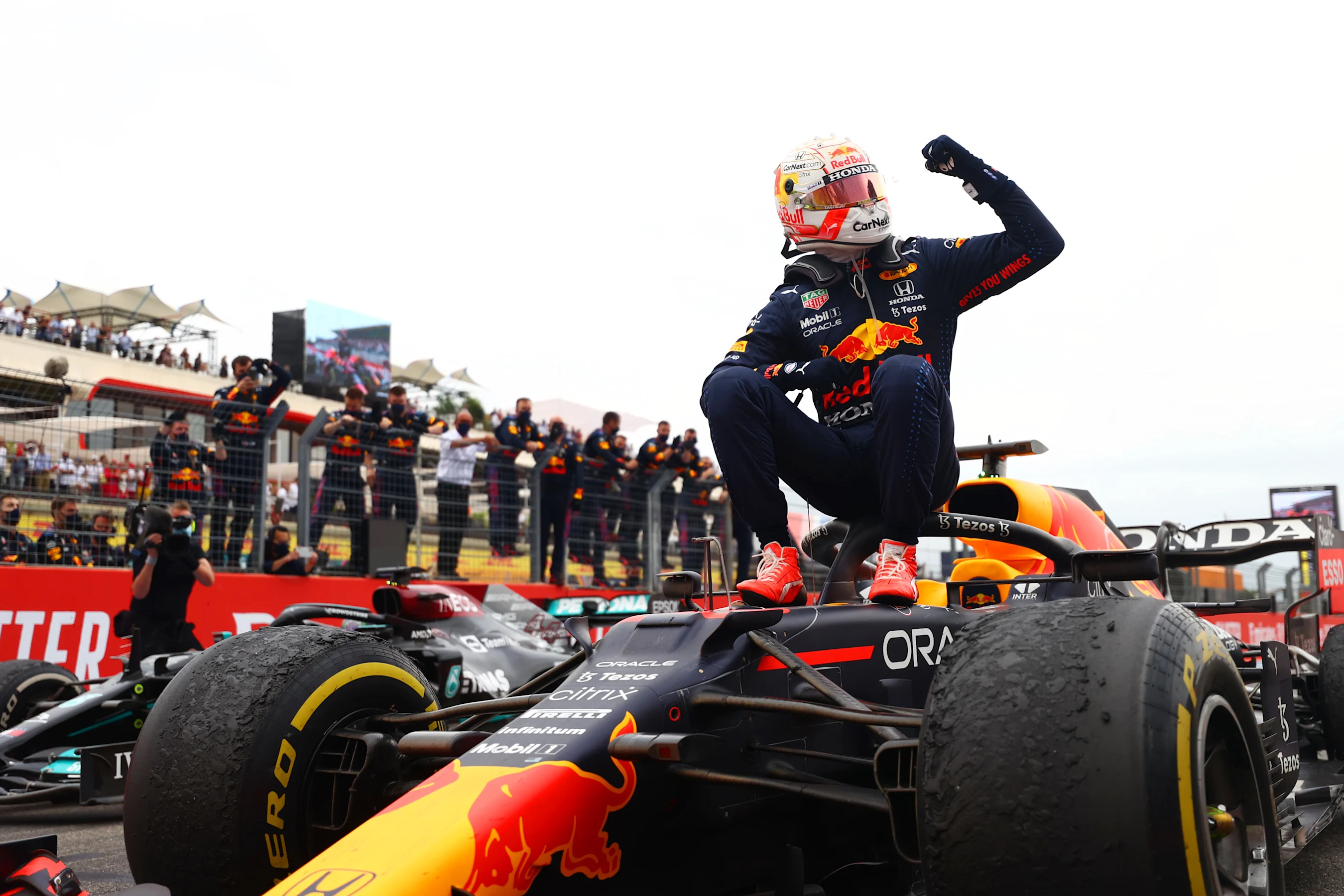 LE CASTELLET, FRANCE - JUNE 20: Race winner Max Verstappen of Netherlands and Red Bull Racing