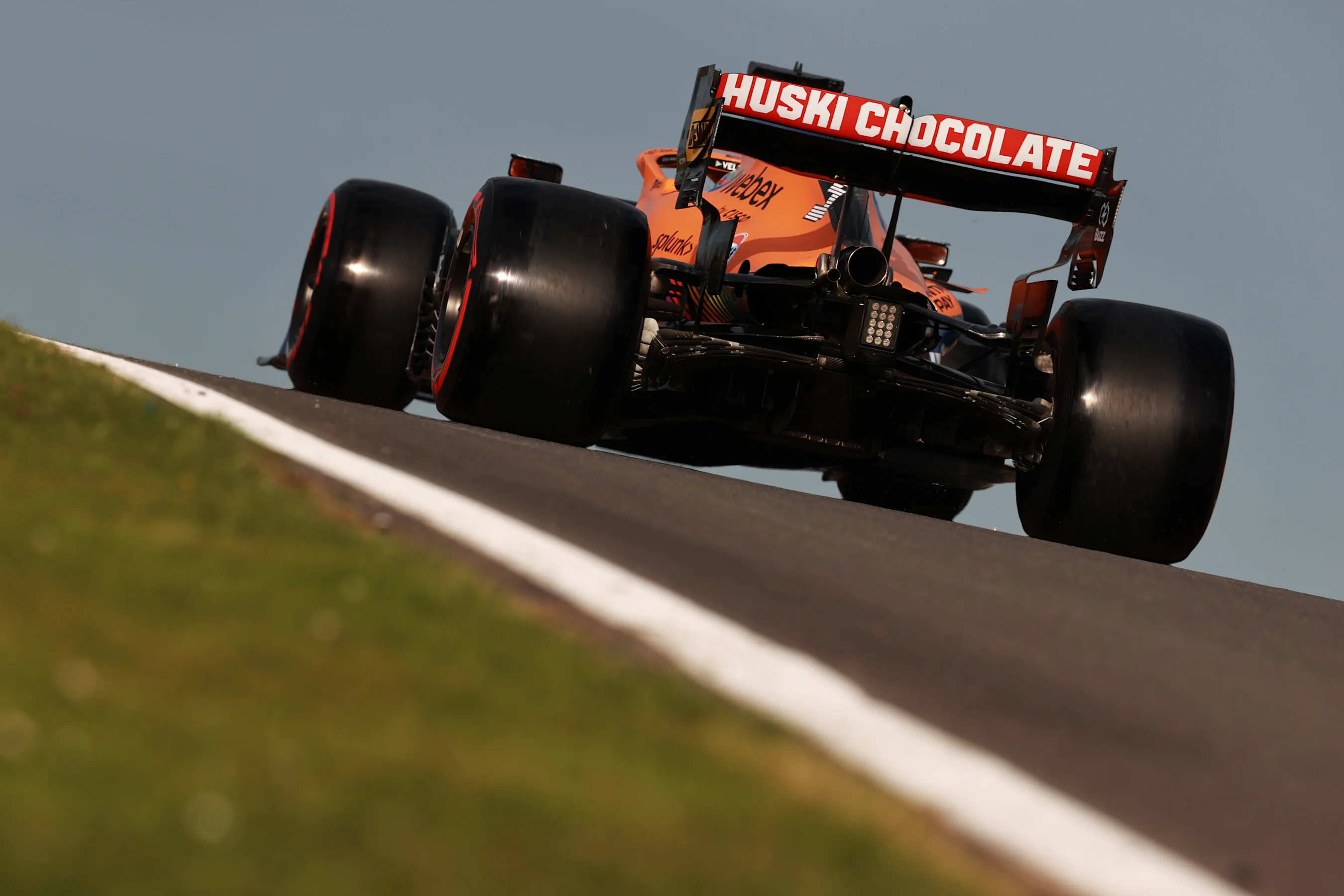 NORTHAMPTON, ENGLAND - JULY 16: Daniel Ricciardo of Australia driving the (3) McLaren F1 Team