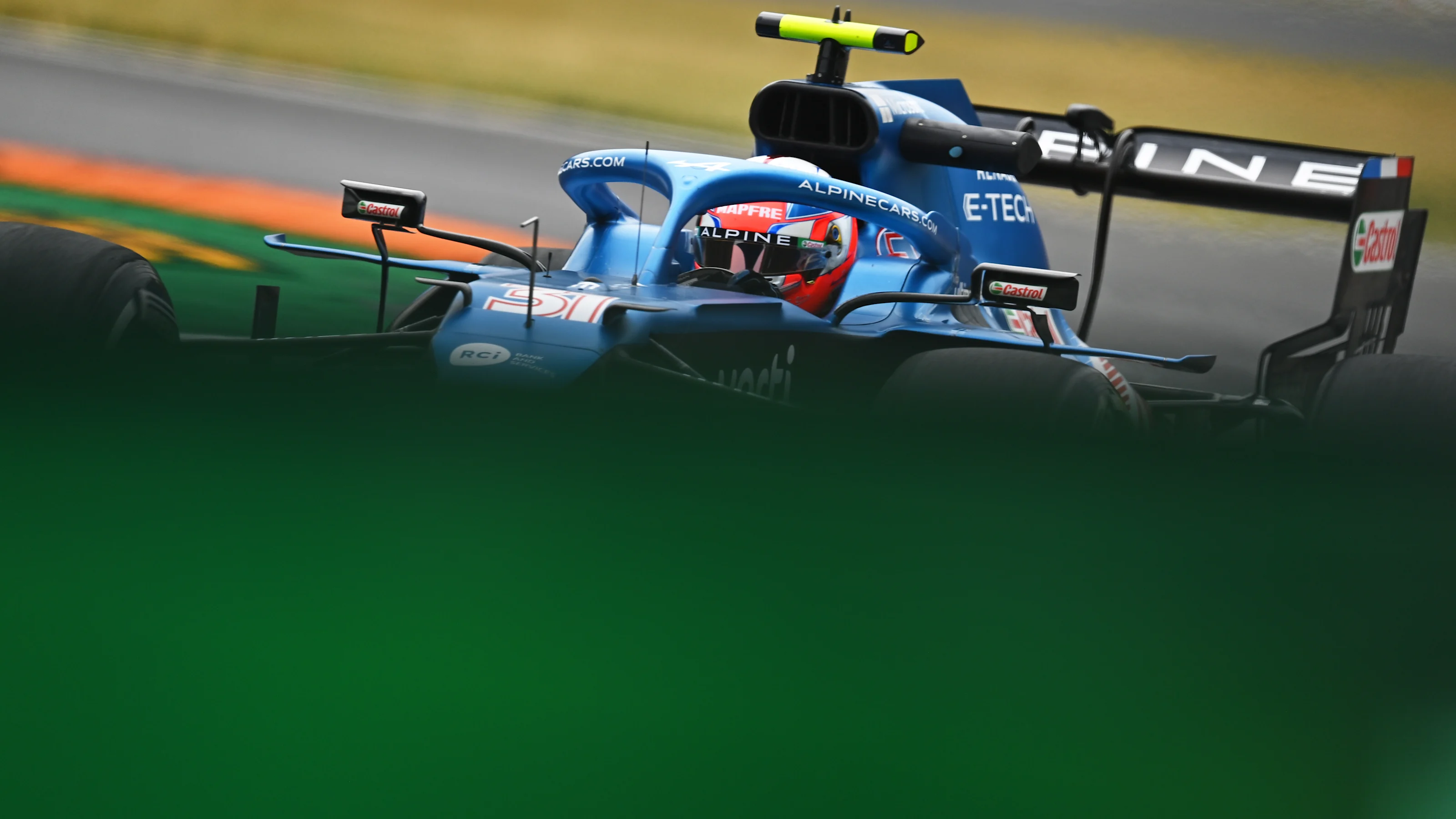 MONZA, ITALY - SEPTEMBER 10: Esteban Ocon of France driving the (31) Alpine A521 Renault during