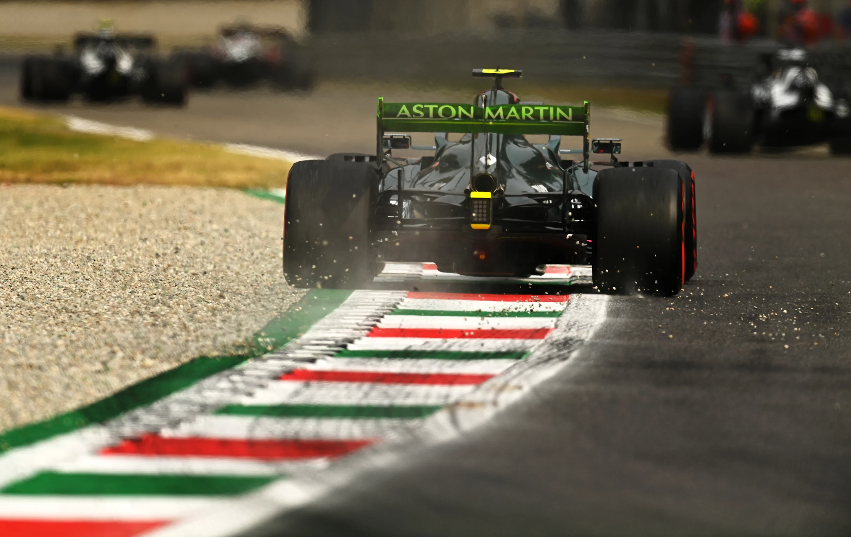 MONZA, ITALY - SEPTEMBER 10: Sebastian Vettel of Germany driving the (5) Aston Martin AMR21