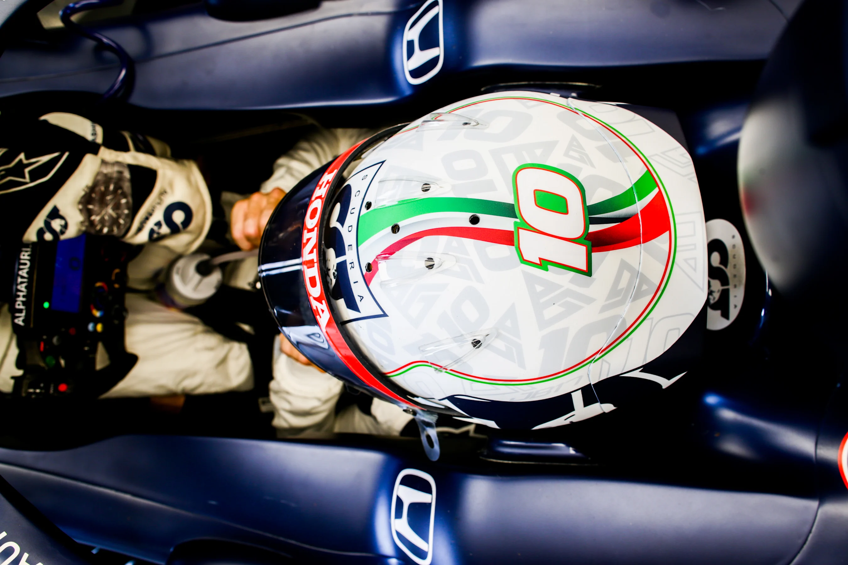 MONZA, ITALY - SEPTEMBER 10: Pierre Gasly of Scuderia AlphaTauri and France  during