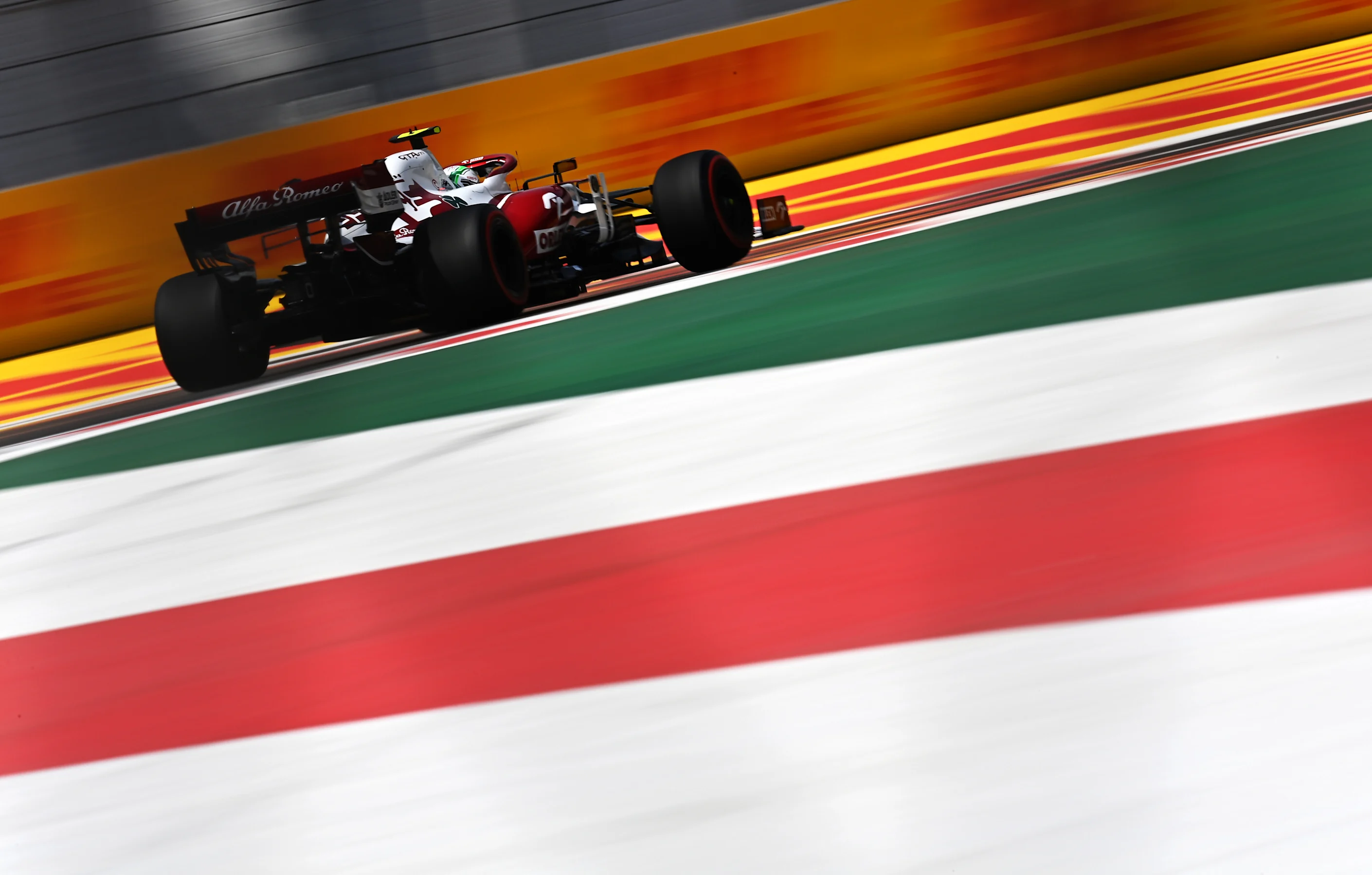 MEXICO CITY, MEXICO - NOVEMBER 05: Antonio Giovinazzi of Italy driving the (99) Alfa Romeo Racing