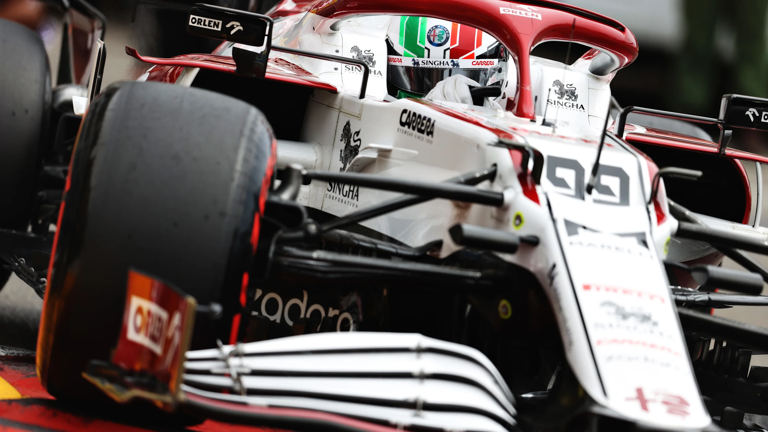 MONTE-CARLO, MONACO - MAY 22: Antonio Giovinazzi of Italy driving the (99) Alfa Romeo Racing C41