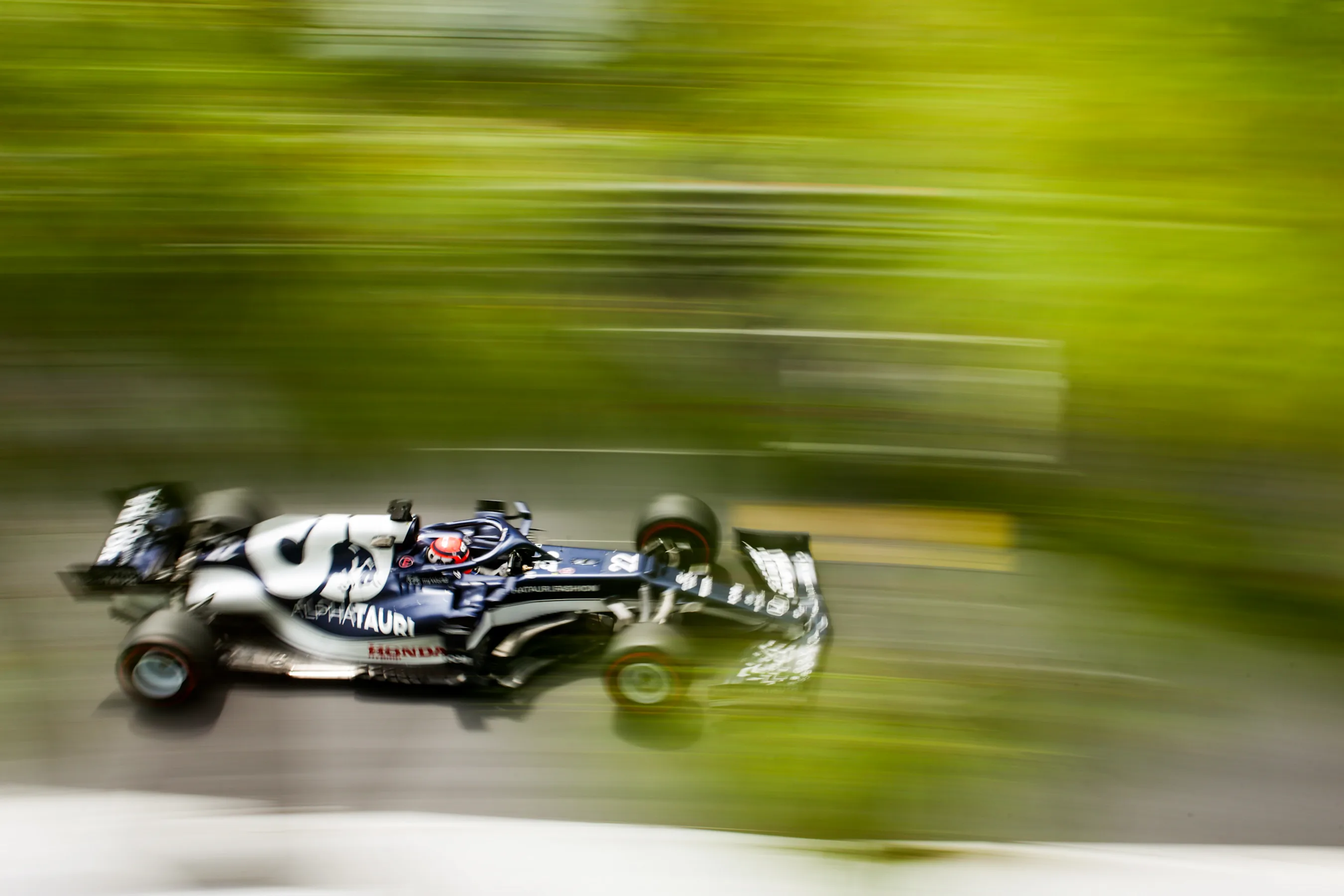 MONTE-CARLO, MONACO - MAY 22: Yuki Tsunoda of Scuderia AlphaTauri and Japan during