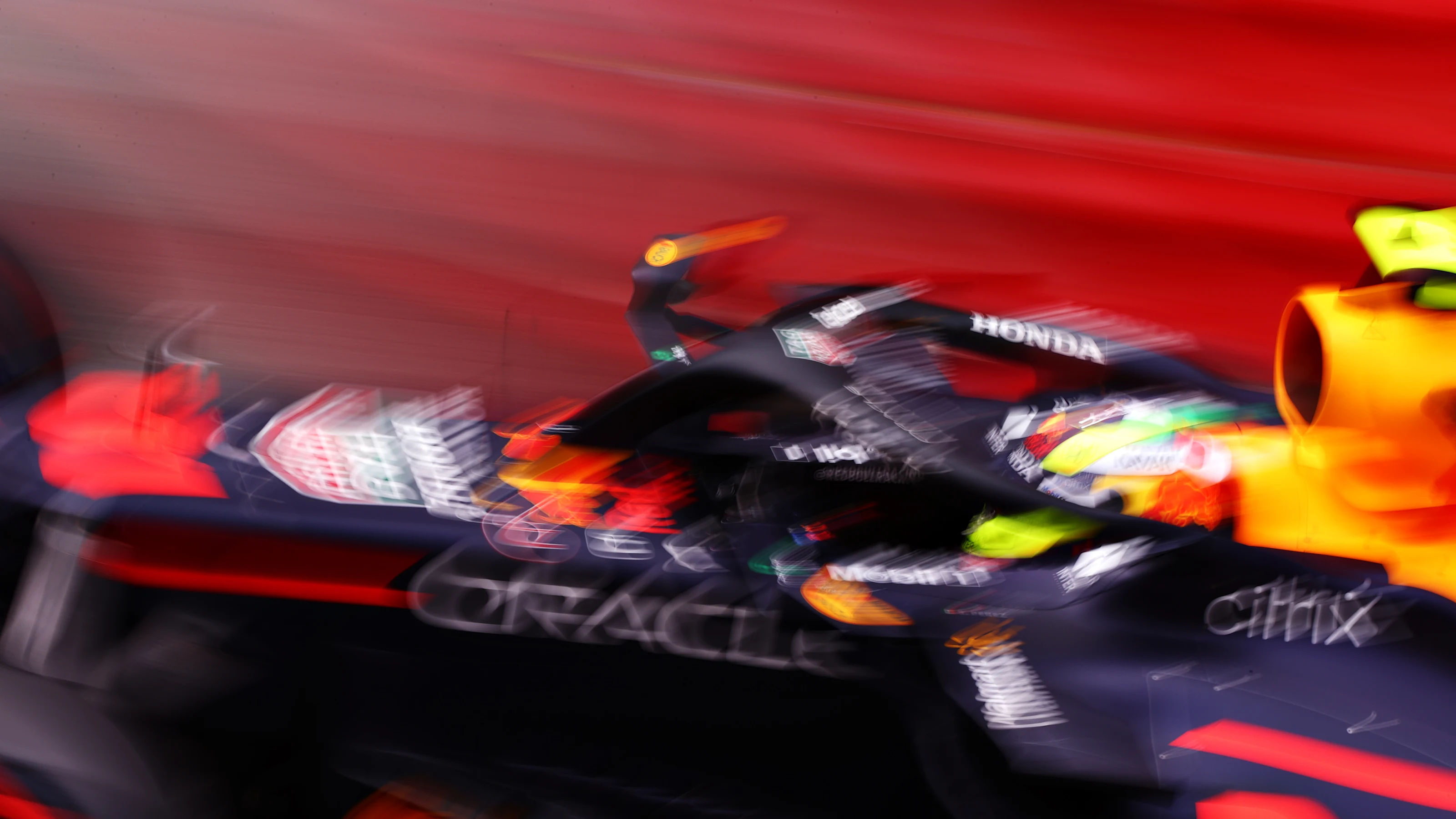 MONTE-CARLO, MONACO - MAY 22: Sergio Perez of Mexico driving the (11) Red Bull Racing RB16B Honda