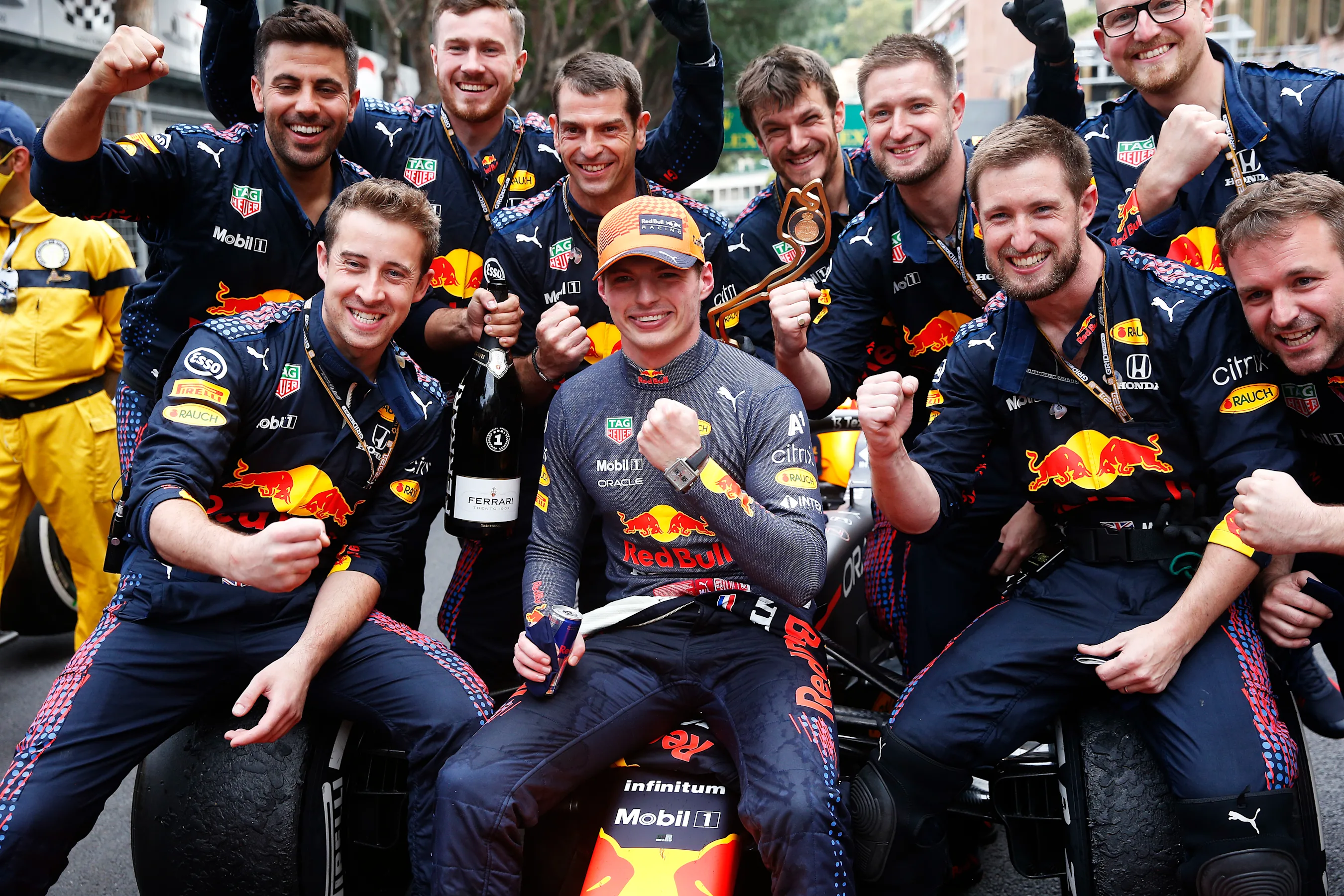 MONTE-CARLO, MONACO - MAY 23: Race winner Max Verstappen of Netherlands and Red Bull Racing