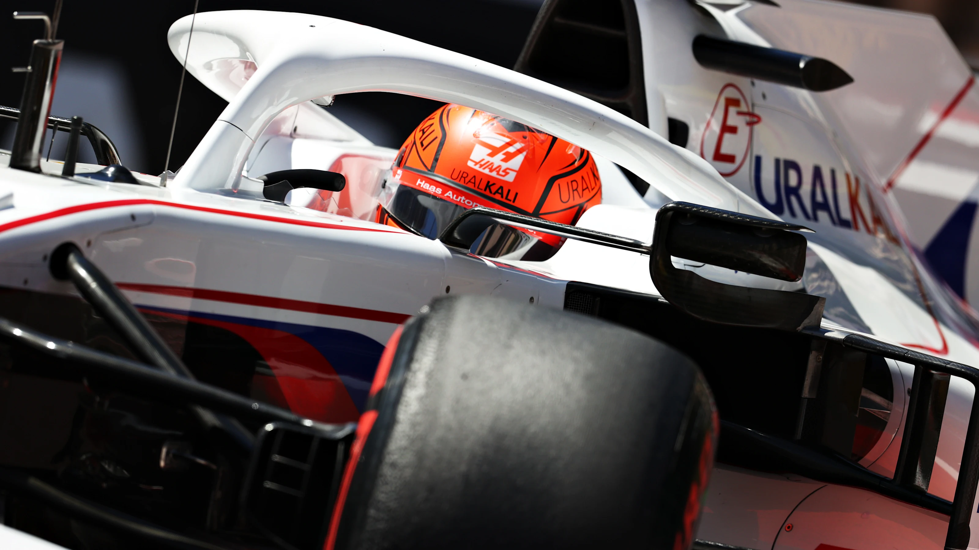 MONTE-CARLO, MONACO - MAY 20: Nikita Mazepin of Russia driving the (9) Haas F1 Team VF-21 Ferrari