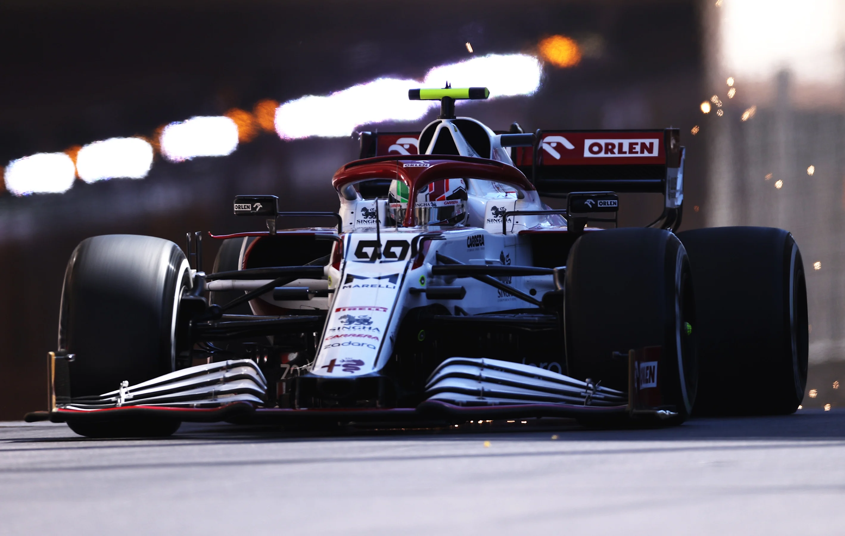MONTE-CARLO, MONACO - MAY 20: Antonio Giovinazzi of Italy driving the (99) Alfa Romeo Racing C41