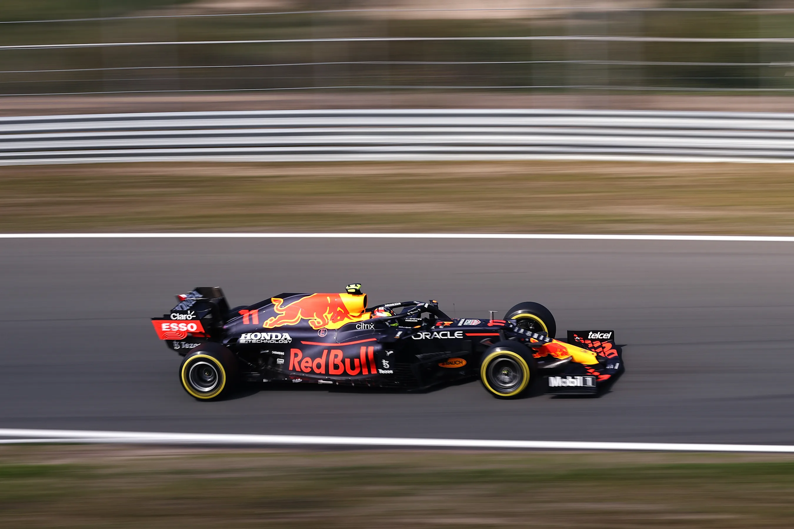 ZANDVOORT, NETHERLANDS - SEPTEMBER 03: Sergio Perez of Mexico driving the (11) Red Bull Racing