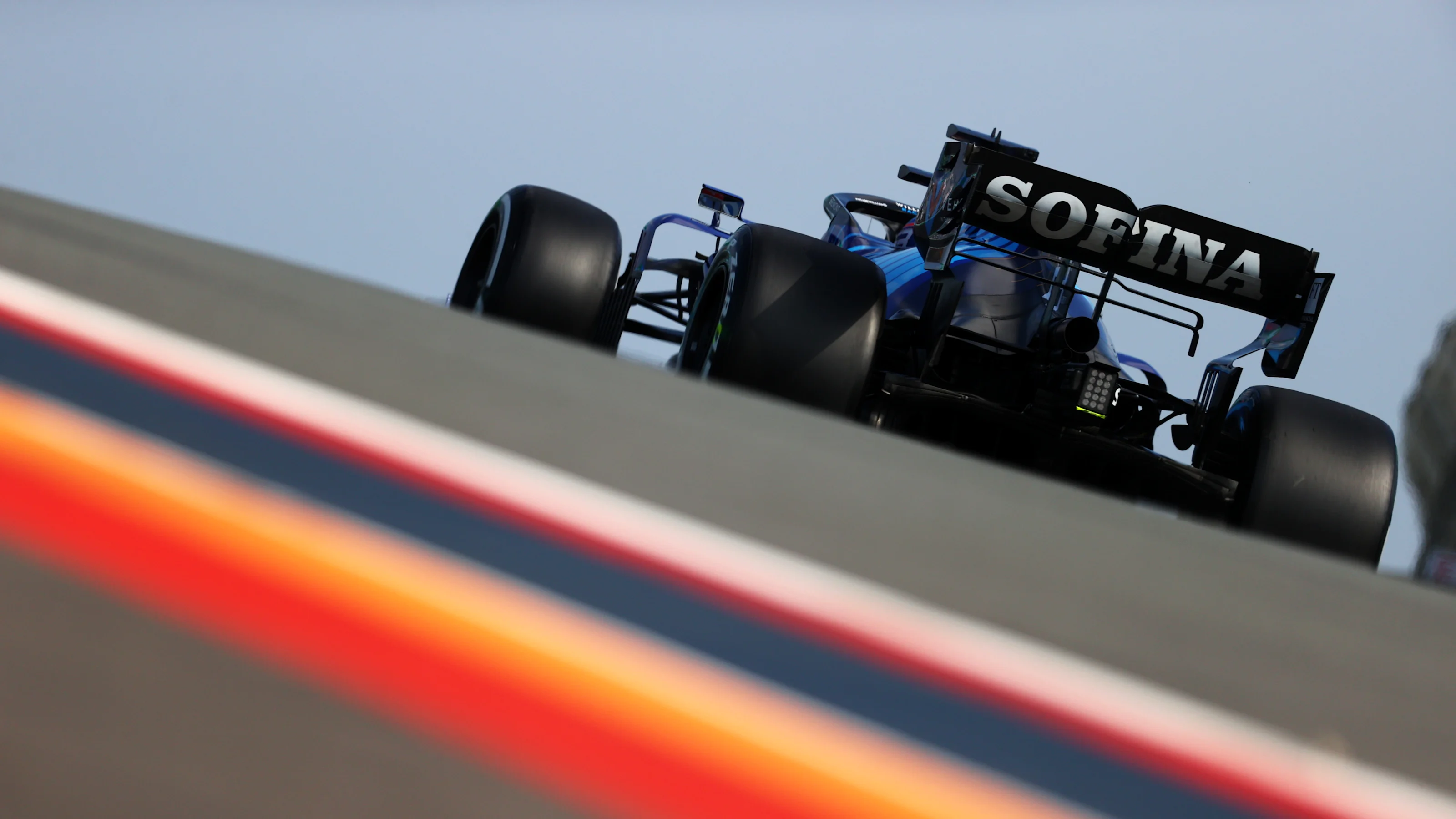 ZANDVOORT, NETHERLANDS - SEPTEMBER 03: George Russell of Great Britain driving the (63) Williams