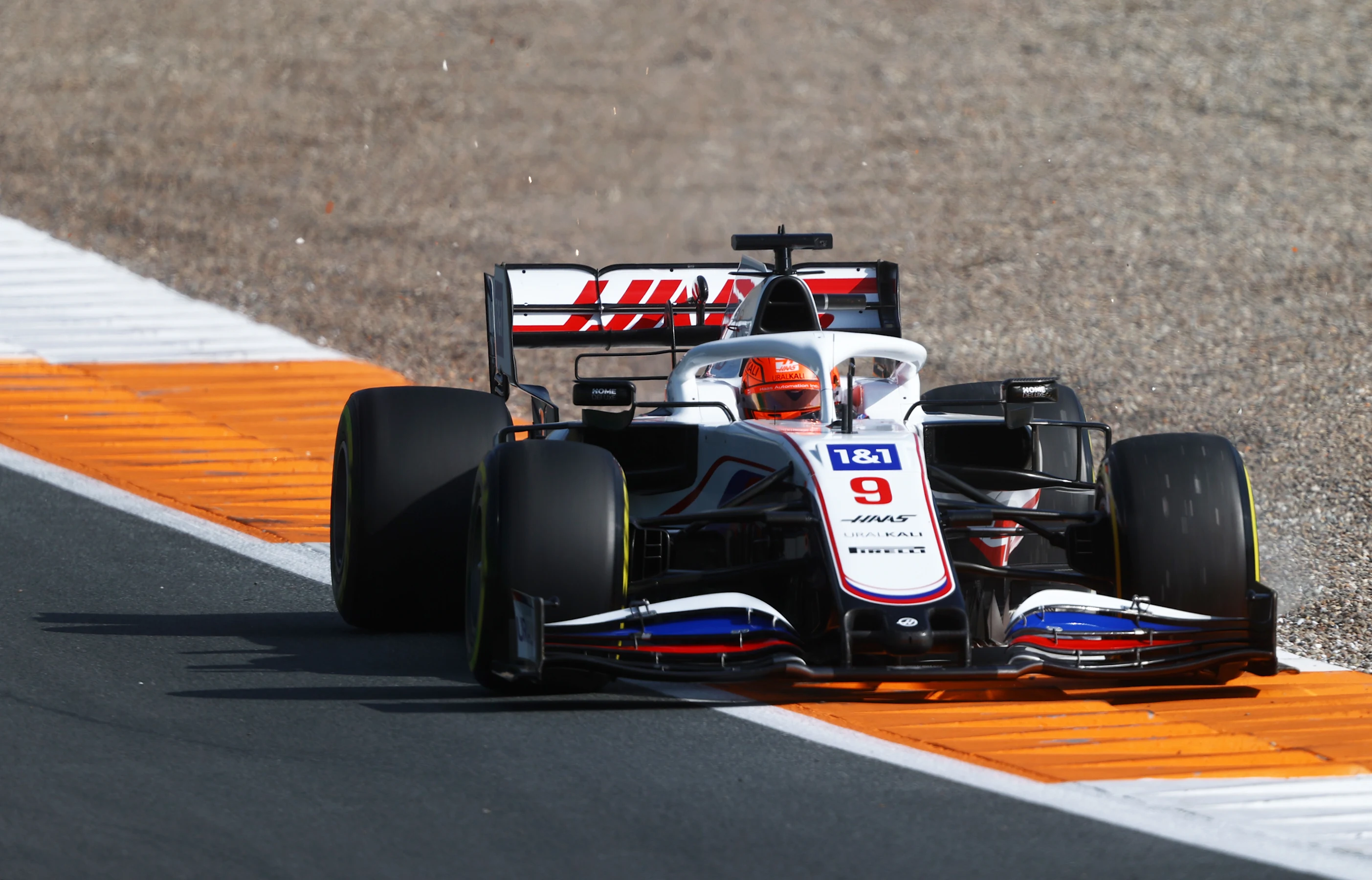 ZANDVOORT, NETHERLANDS - SEPTEMBER 03: Nikita Mazepin of Russia driving the (9) Haas F1 Team VF-21