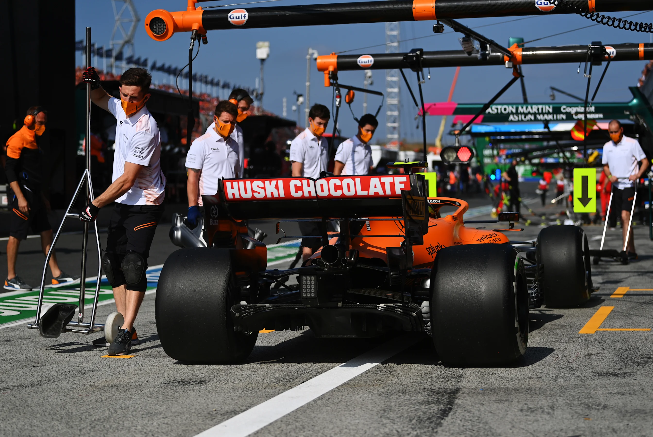 ZANDVOORT, NETHERLANDS - SEPTEMBER 03: Lando Norris of Great Britain driving the (4) McLaren F1