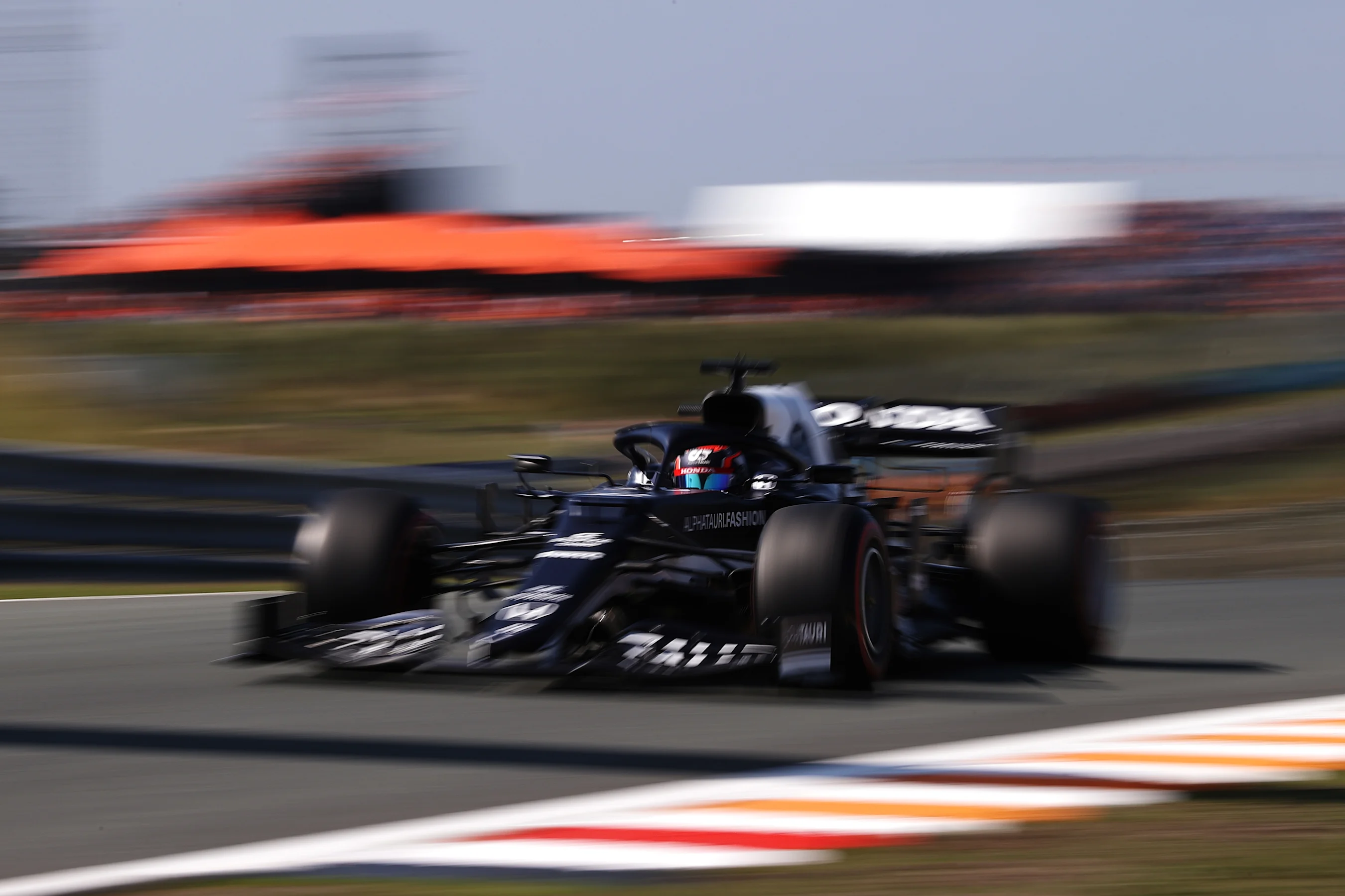 ZANDVOORT, NETHERLANDS - SEPTEMBER 04: Yuki Tsunoda of Japan driving the (22) Scuderia AlphaTauri
