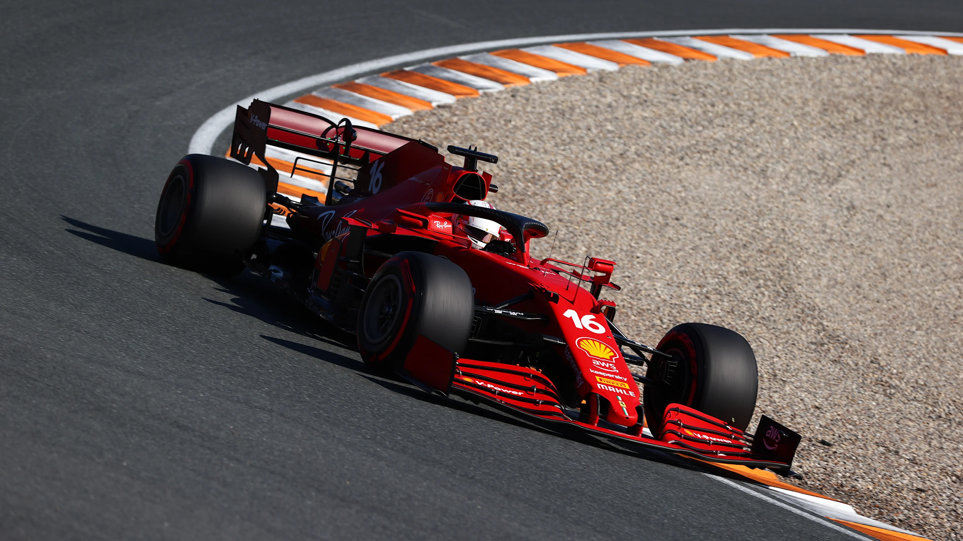 ZANDVOORT, NETHERLANDS - SEPTEMBER 04: Charles Leclerc of Monaco driving the (16) Scuderia Ferrari