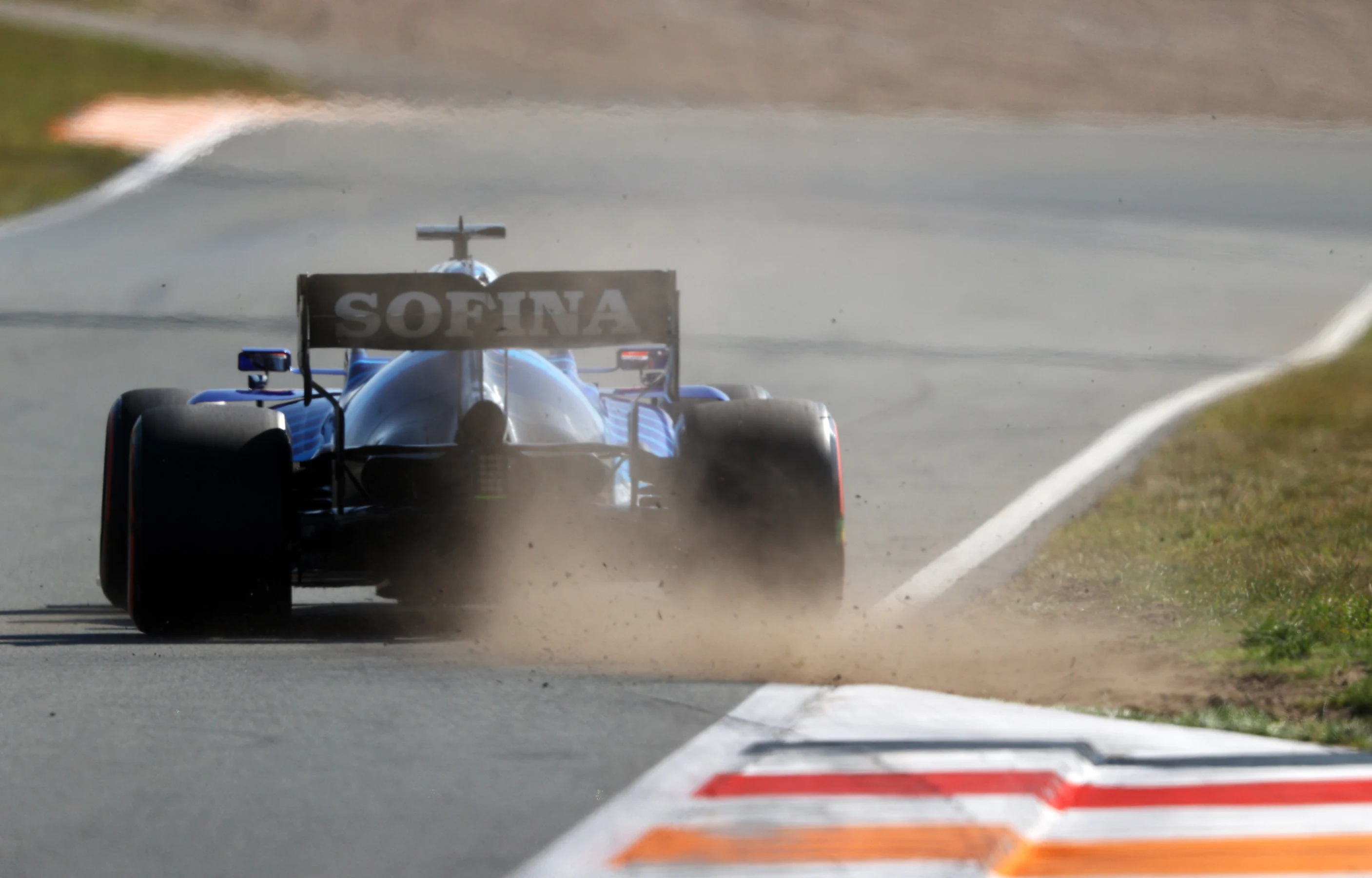 ZANDVOORT, NETHERLANDS - SEPTEMBER 04: George Russell of Great Britain driving the (63) Williams