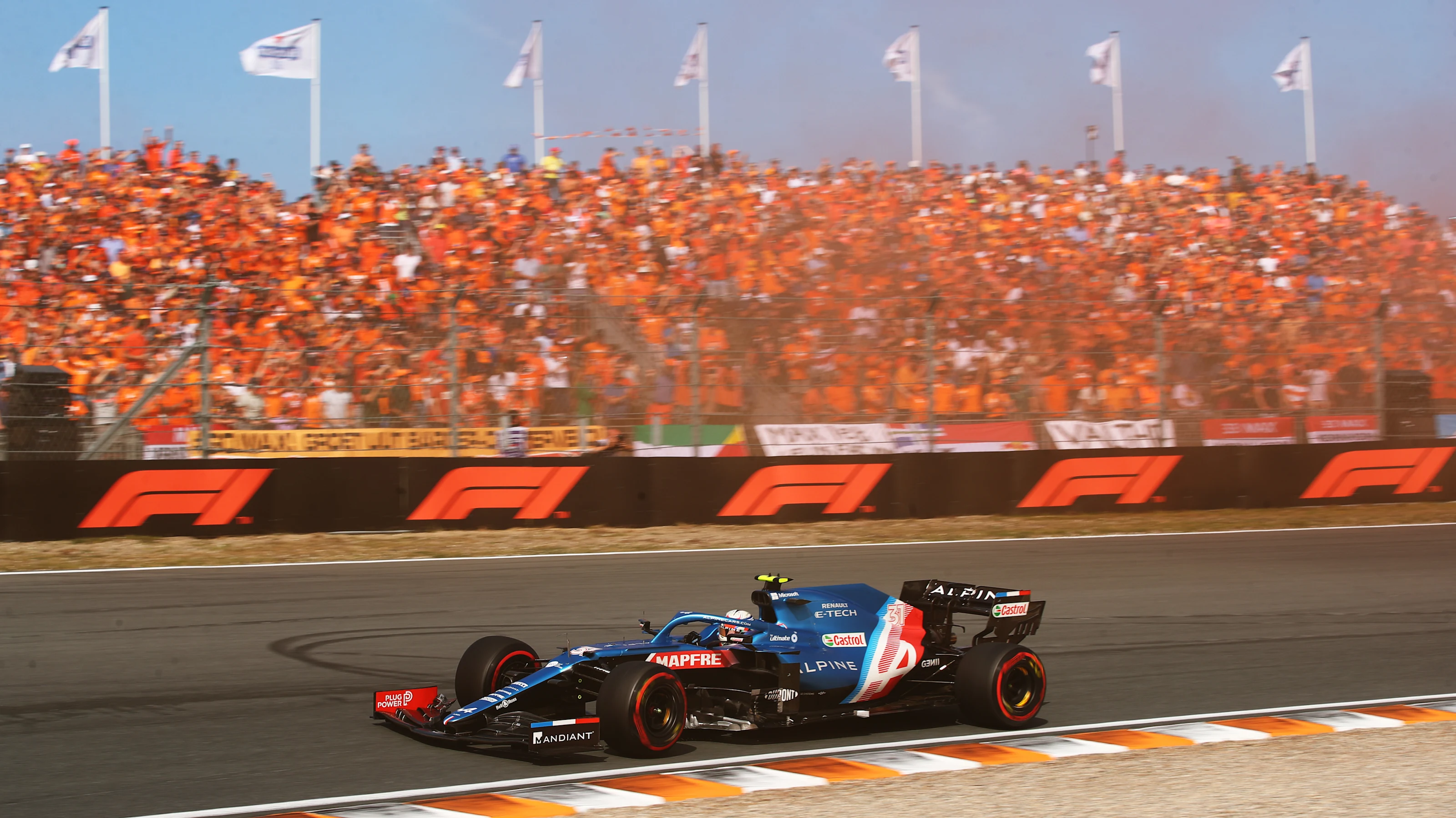ZANDVOORT, NETHERLANDS - SEPTEMBER 05: Esteban Ocon of France driving the (31) Alpine A521 Renault