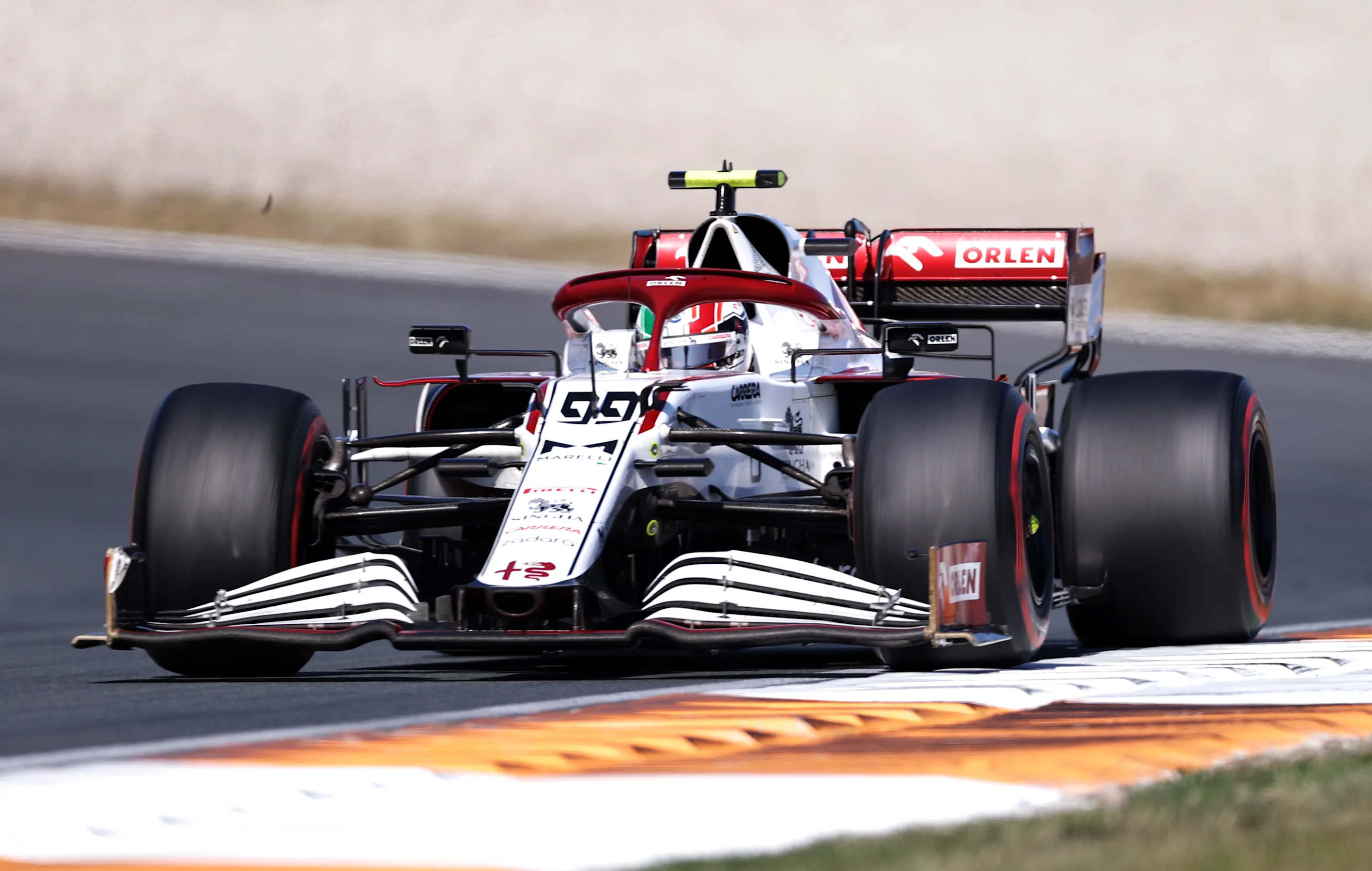 ZANDVOORT, NETHERLANDS - SEPTEMBER 05: Antonio Giovinazzi of Italy driving the (99) Alfa Romeo